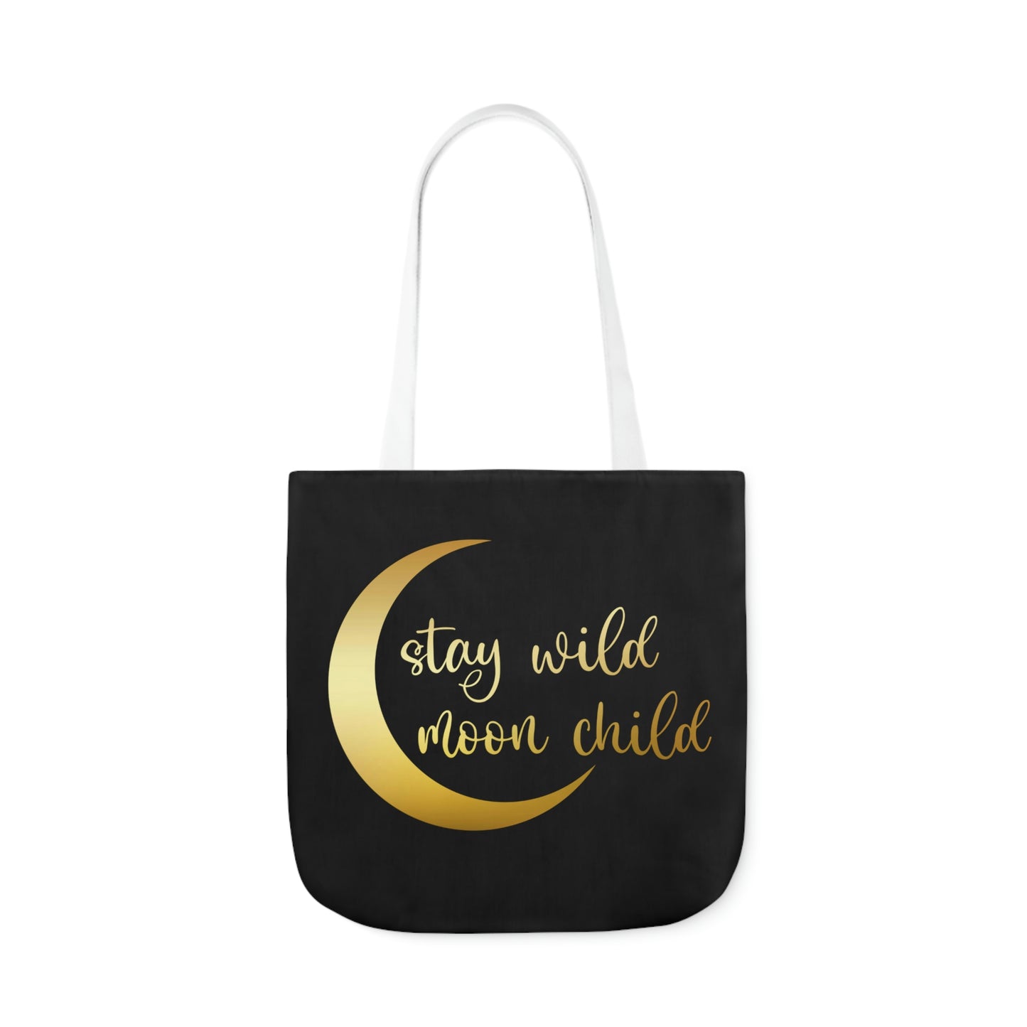 Stay Wild Moon Child AOP Polyester Canvas Tote Bag