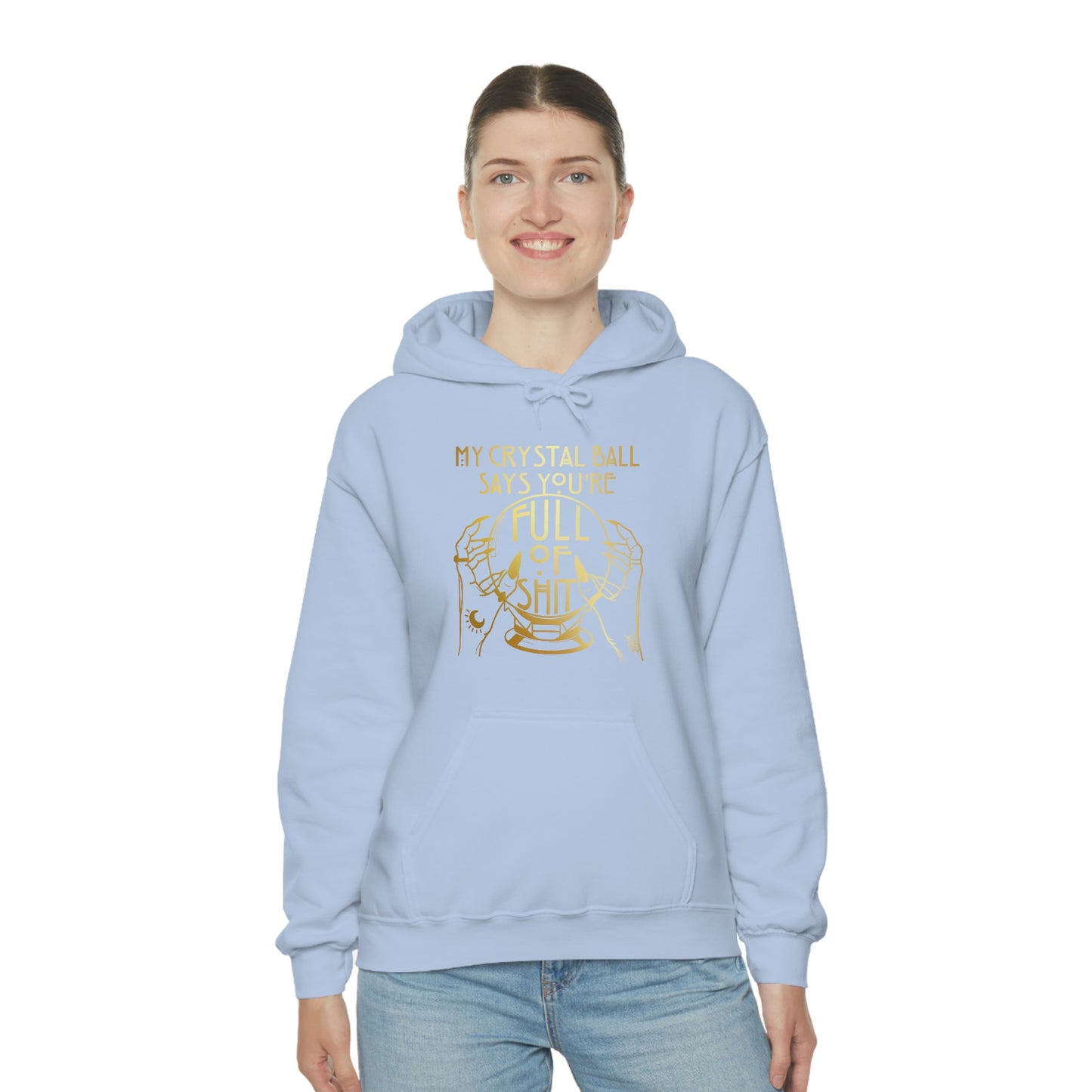 My Crystal Ball Gold Font Unisex Heavy Blend™ Hooded Sweatshirt