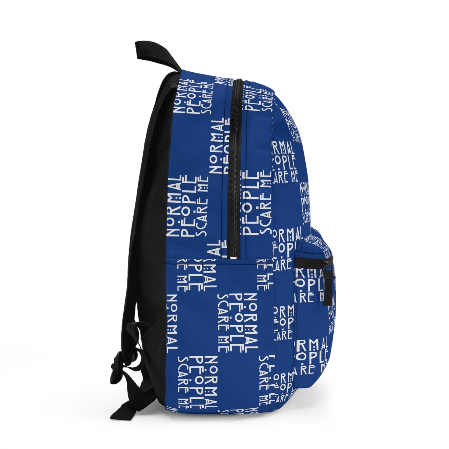 Dark Blue Checkered Normal people Backpack