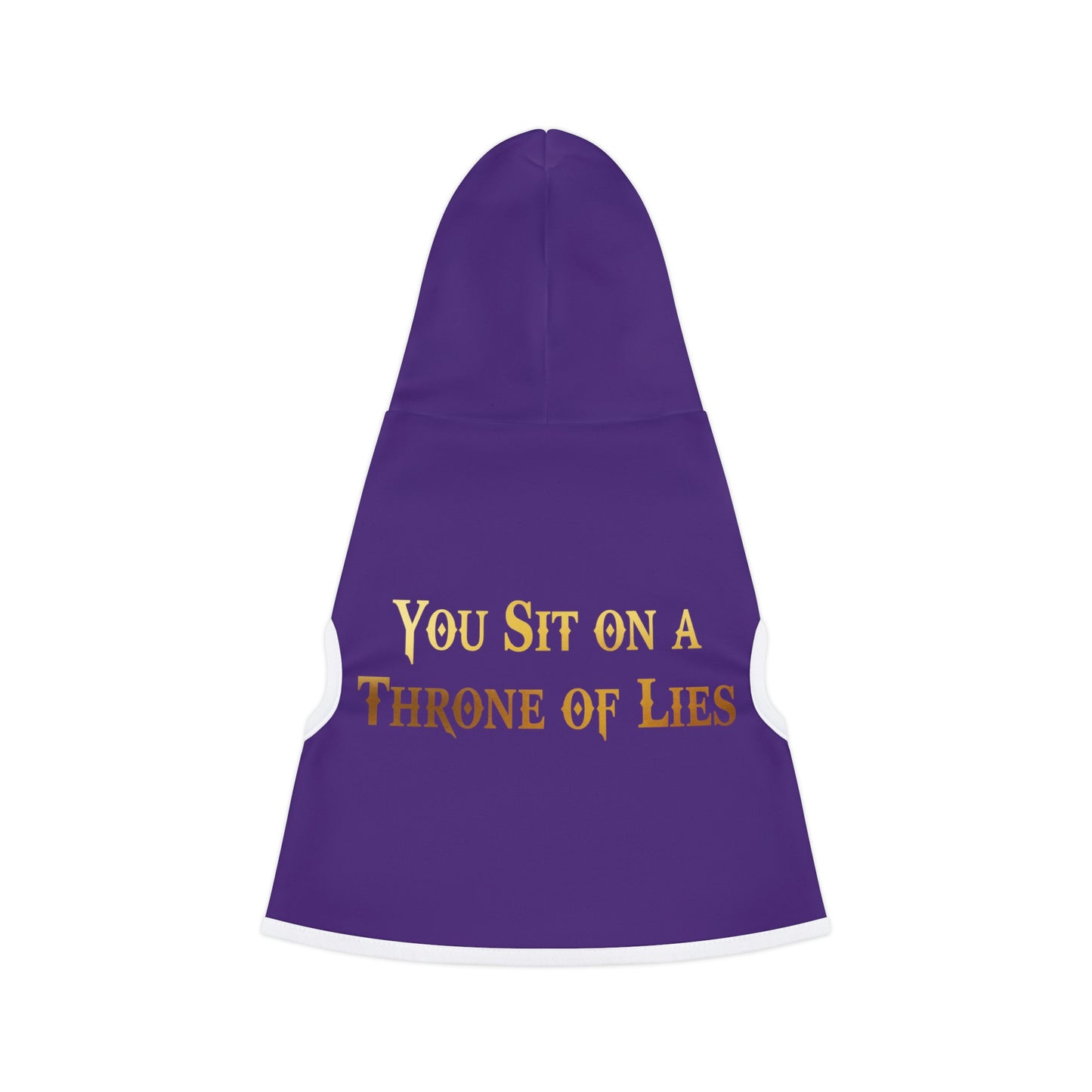 You Sit On A Throne Of Lies Dark Purple Dog Hoodie