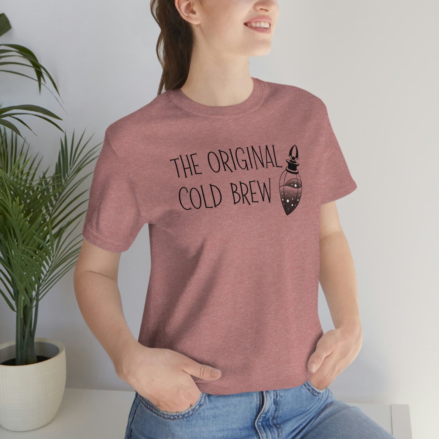 The Original Cold Brew Black Font Unisex Jersey Short Sleeve Tee