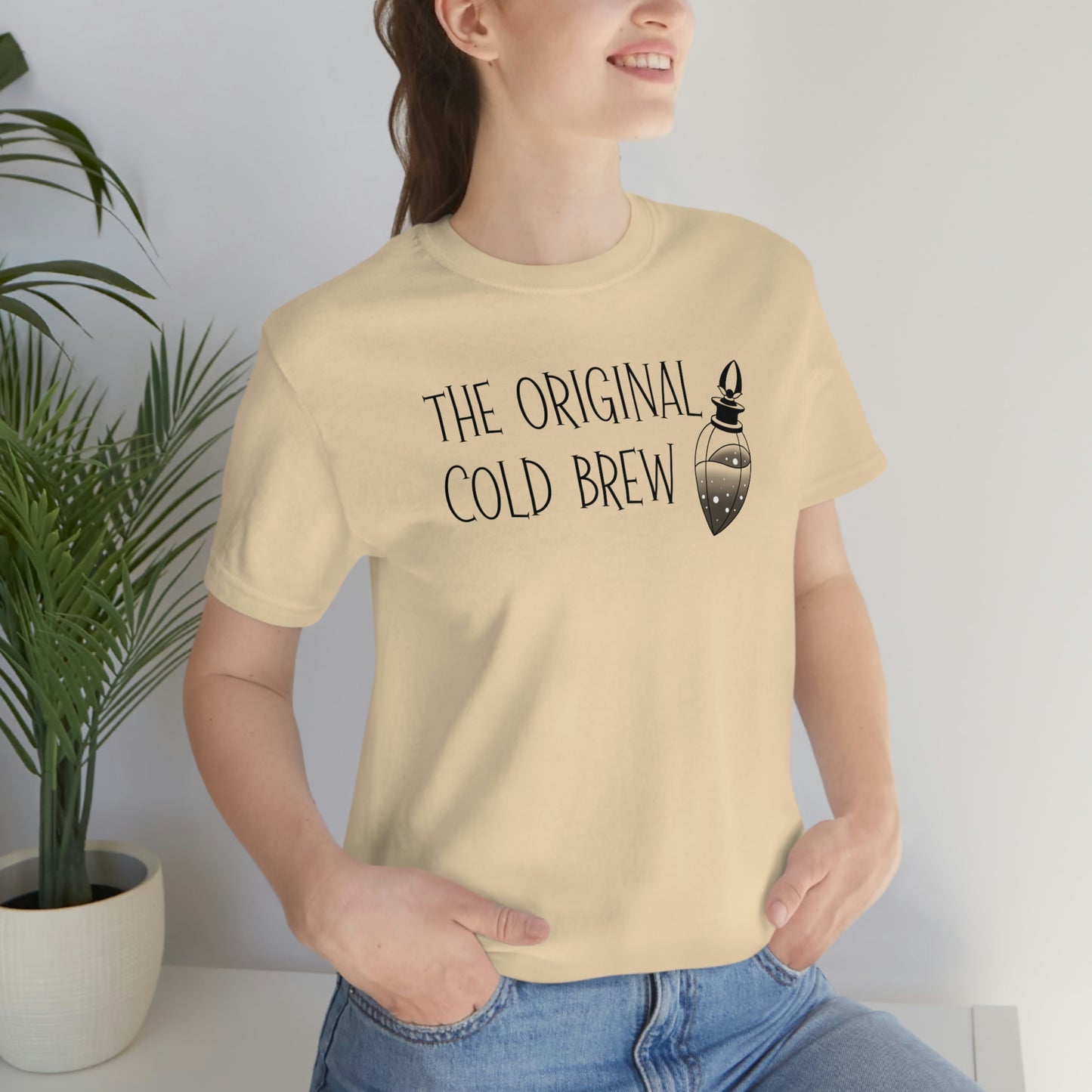 The Original Cold Brew Black Font Unisex Jersey Short Sleeve Tee