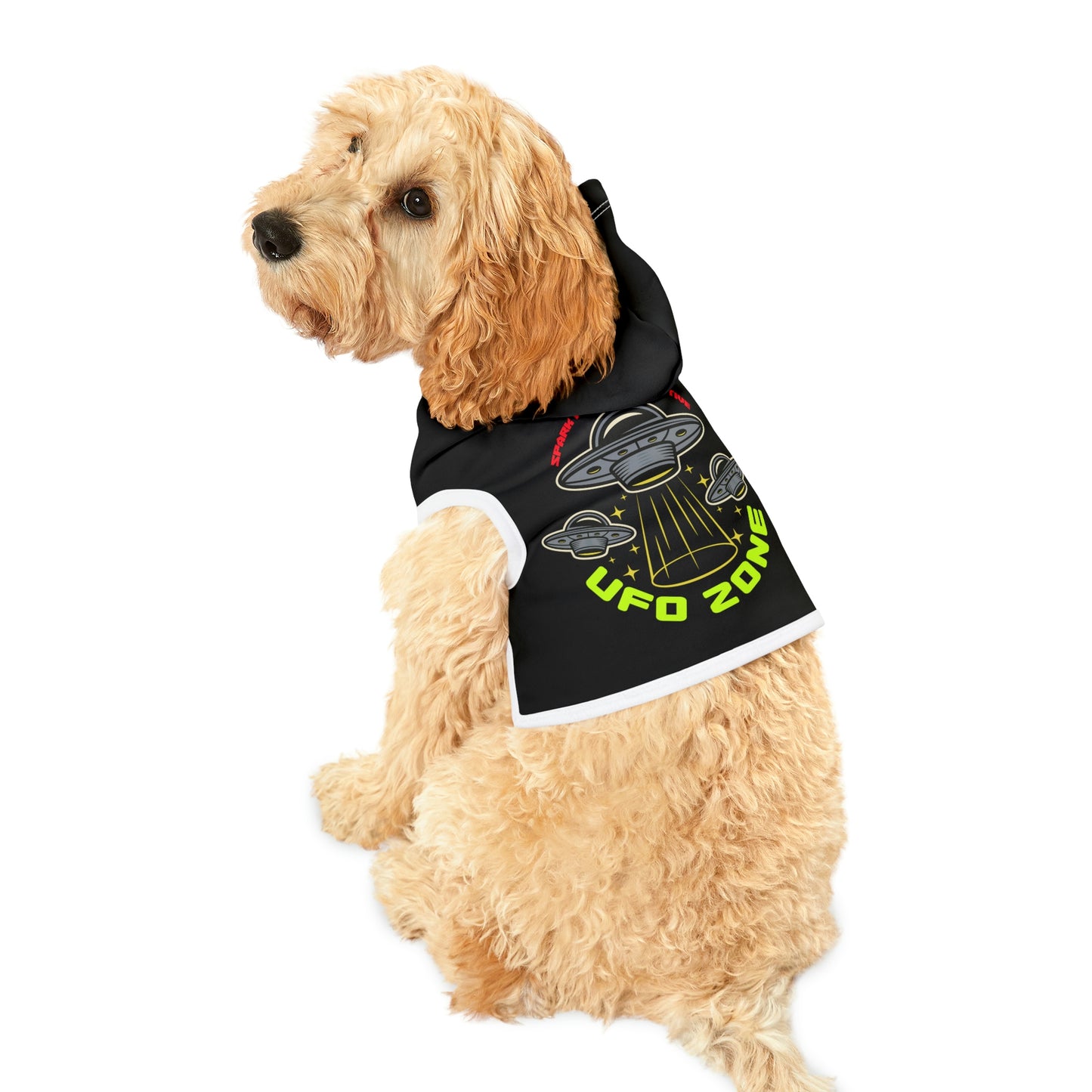 UFO Zone Black Dog Hoodie