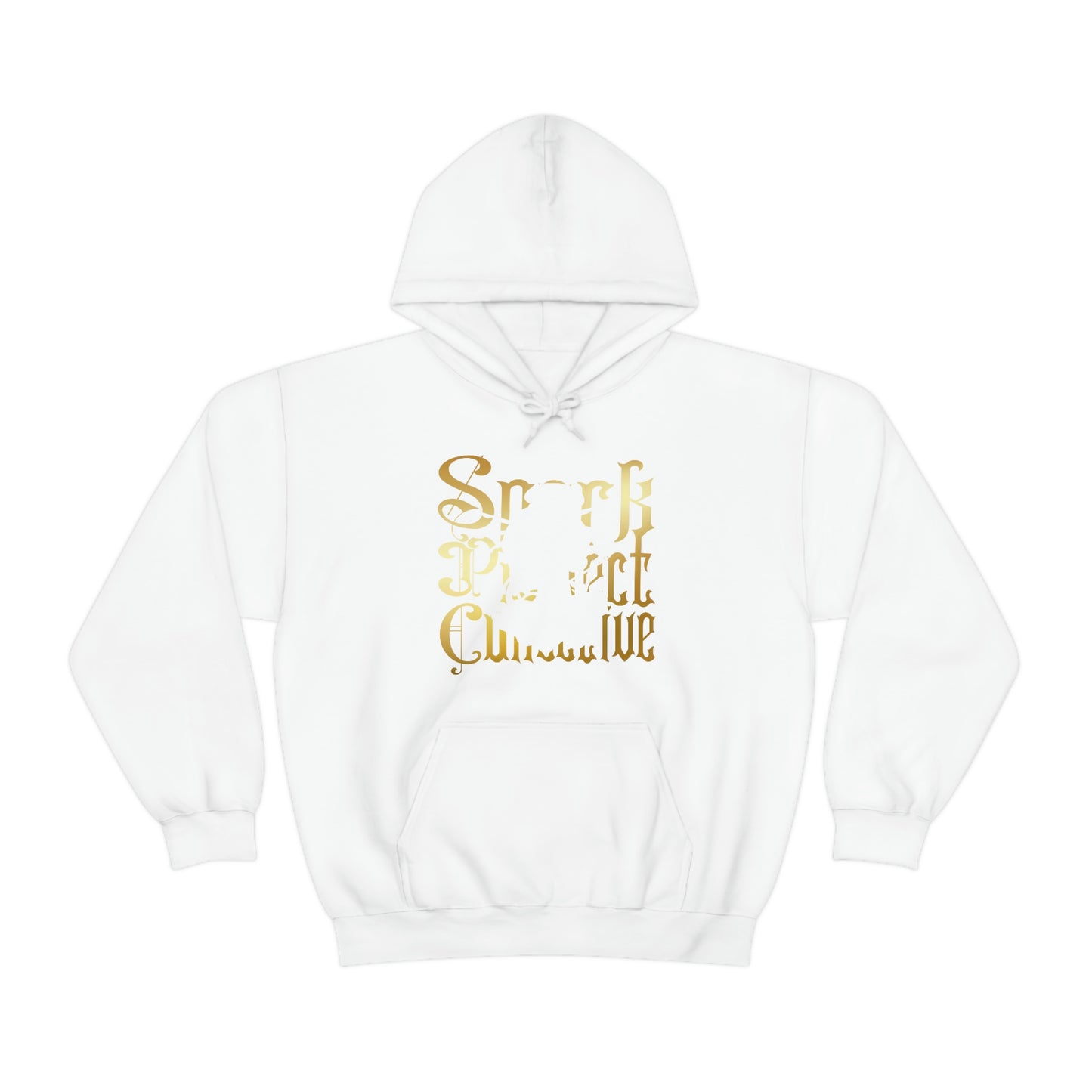 Japanese Spark Gold Font Unisex Heavy Blend™ Hooded Sweatshirt