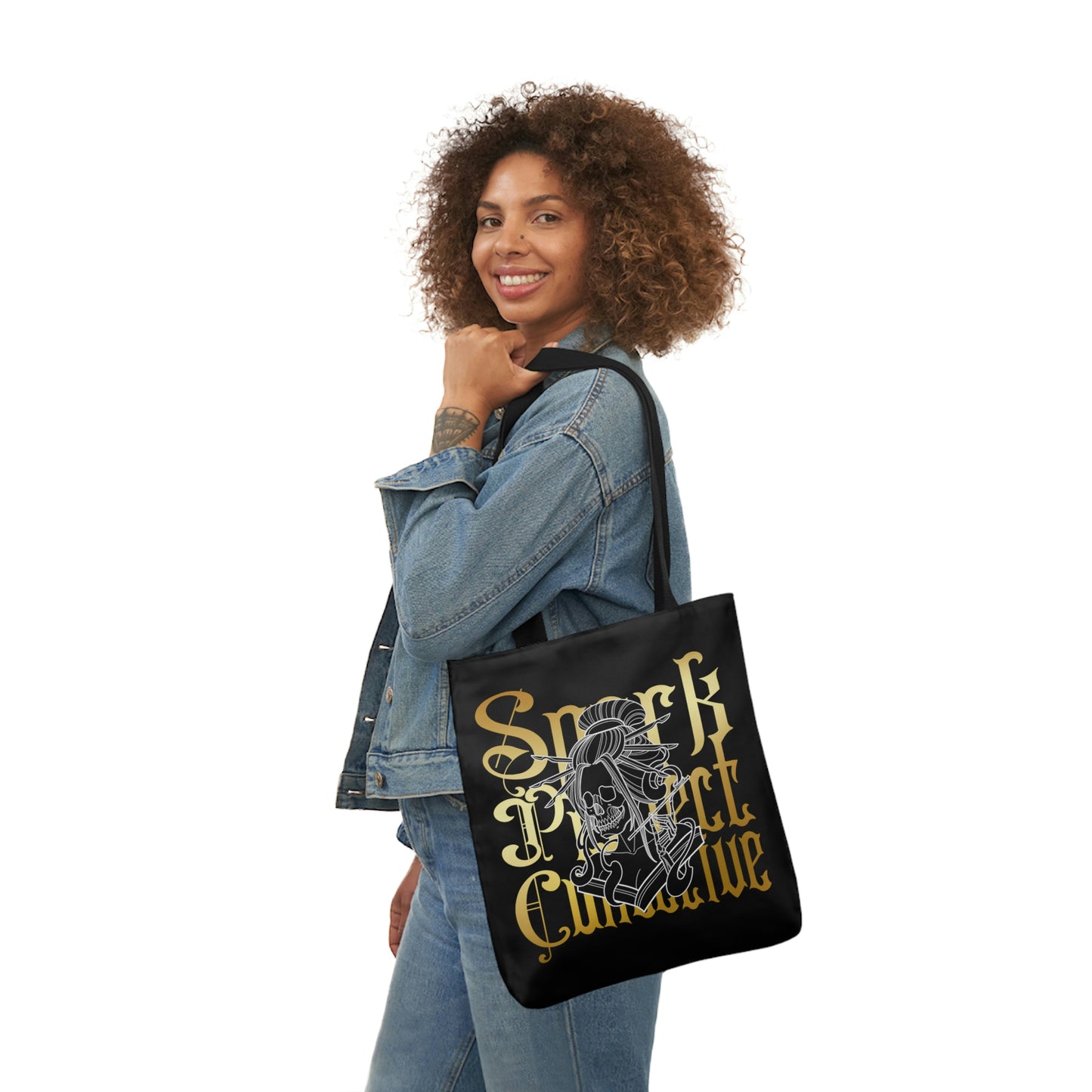 Japanese Spark AOP Polyester Canvas Tote Bag