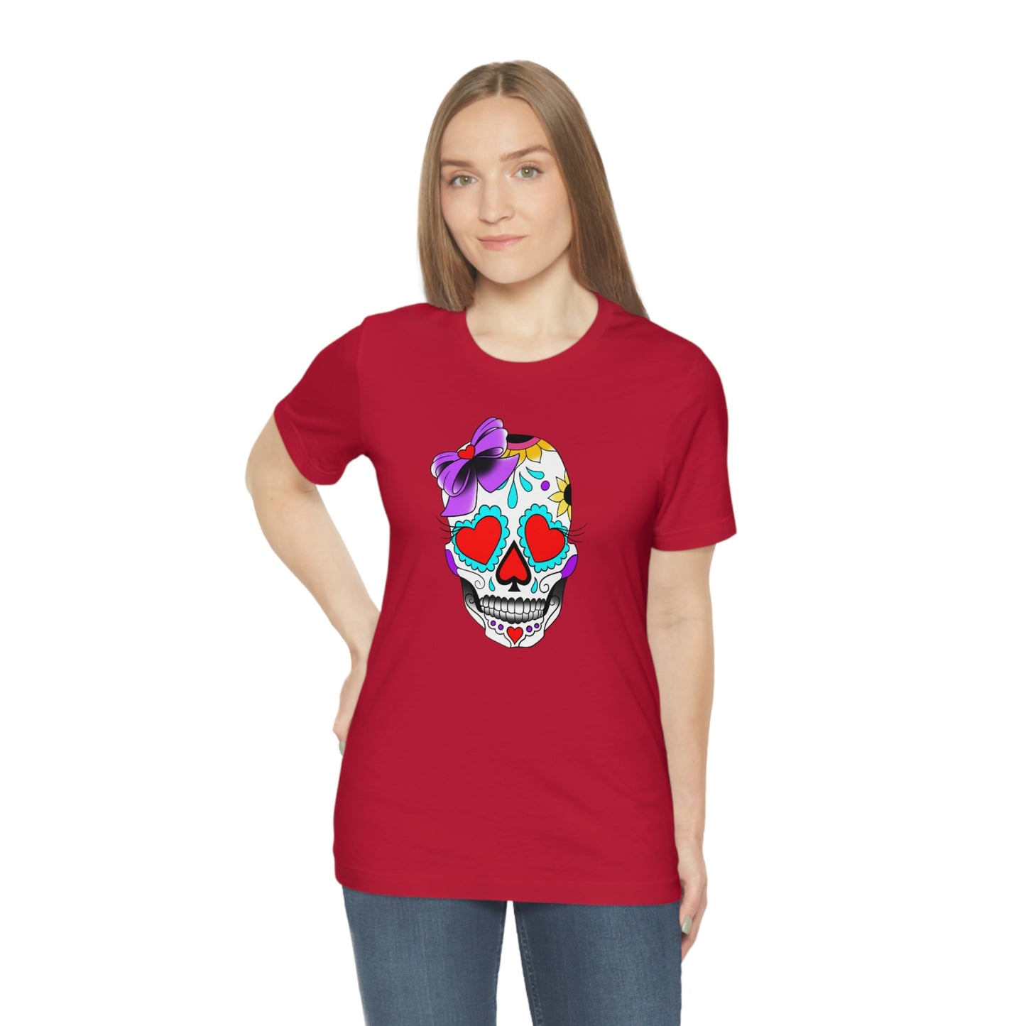 Lady Day of the Dead Unisex Jersey Short Sleeve Tee