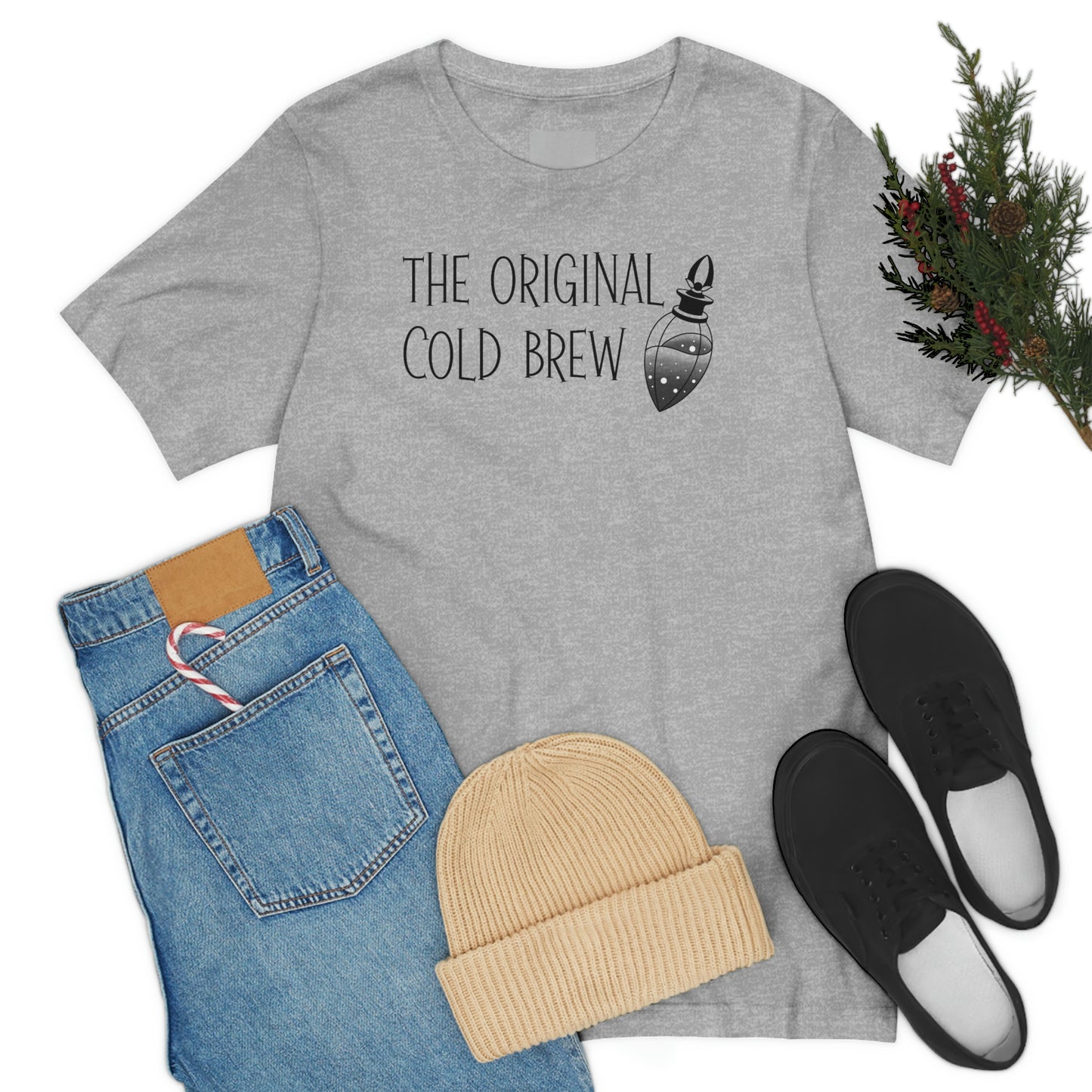 The Original Cold Brew Black Font Unisex Jersey Short Sleeve Tee