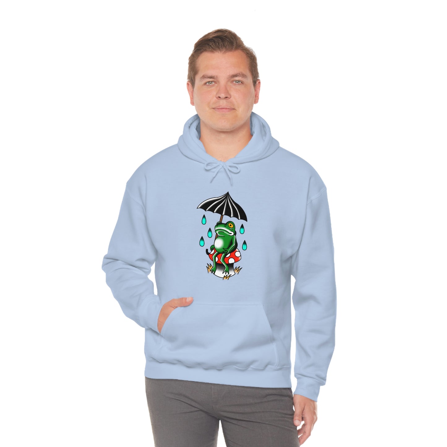 Rainy Day Frog Unisex Heavy Blend™ Hooded Sweatshirt