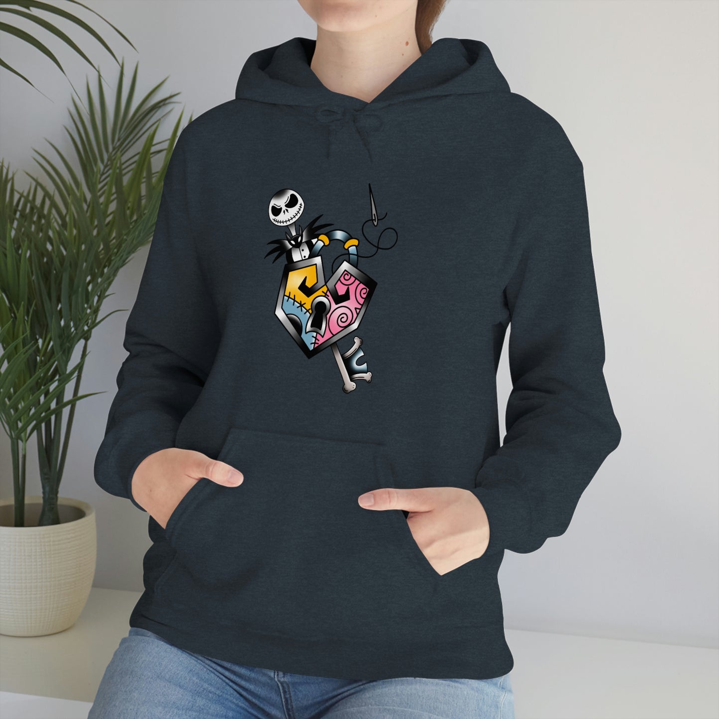 Jack and Sally Lock and Key Unisex Heavy Blend™ Hooded Sweatshirt