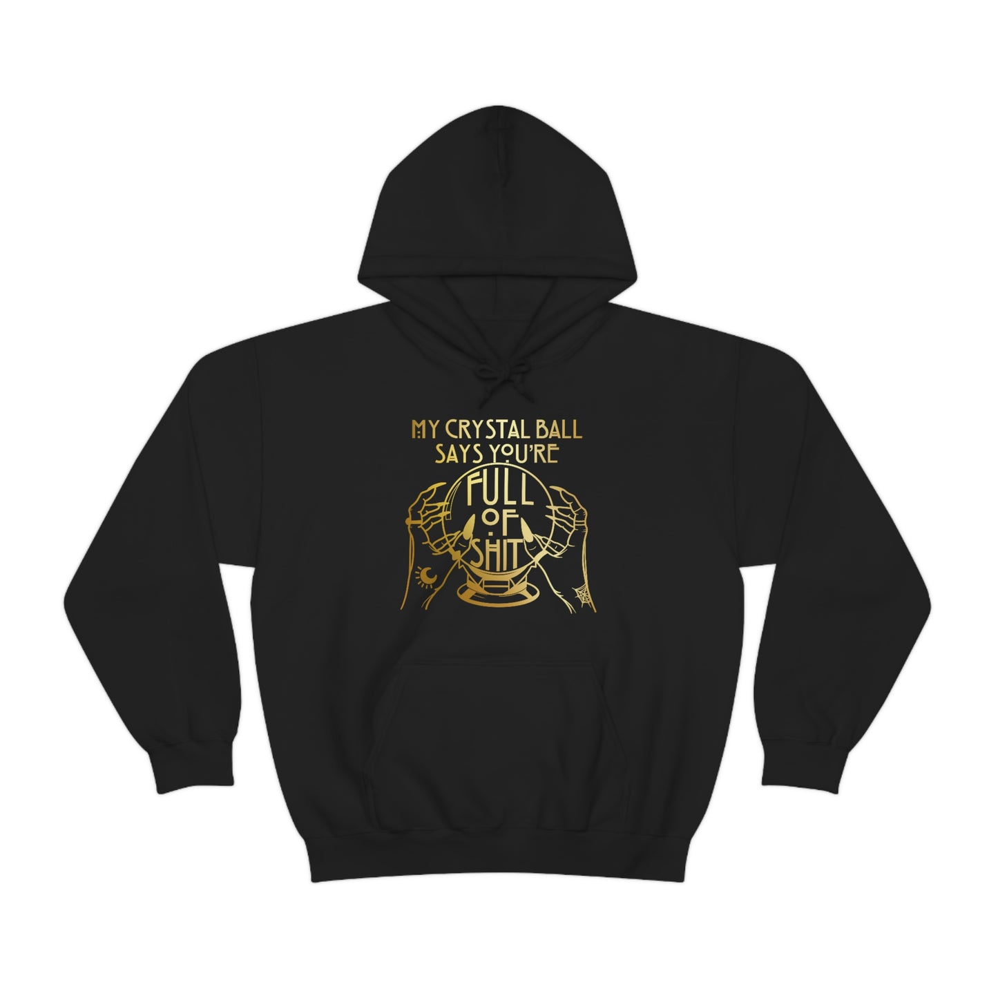 My Crystal Ball Gold Font Unisex Heavy Blend™ Hooded Sweatshirt