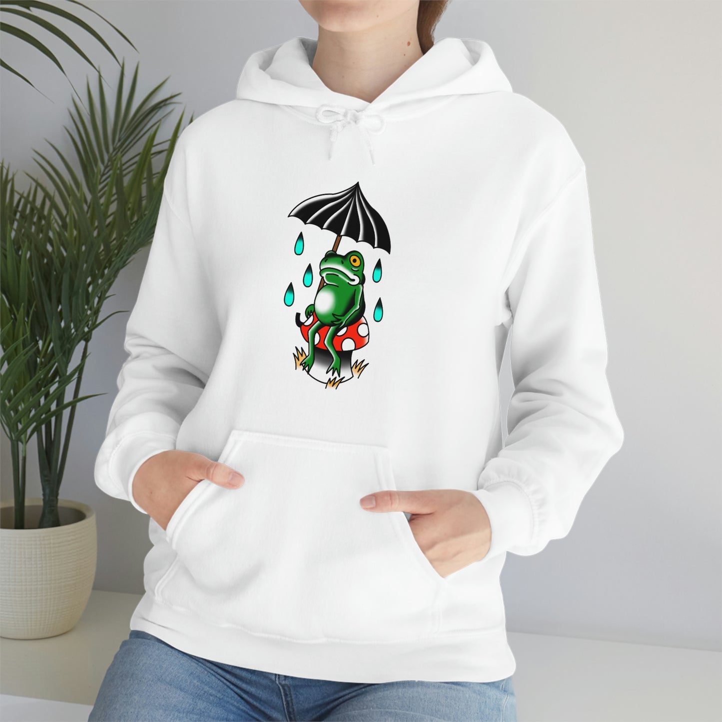 Rainy Day Frog Unisex Heavy Blend™ Hooded Sweatshirt