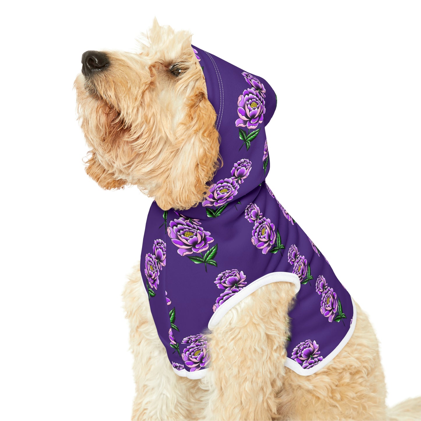 Flower Pattern Dog Hoodie