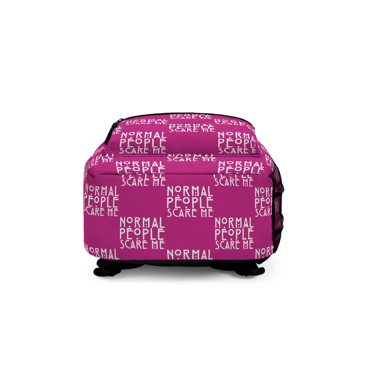 Pink Checkered Normal people Backpack