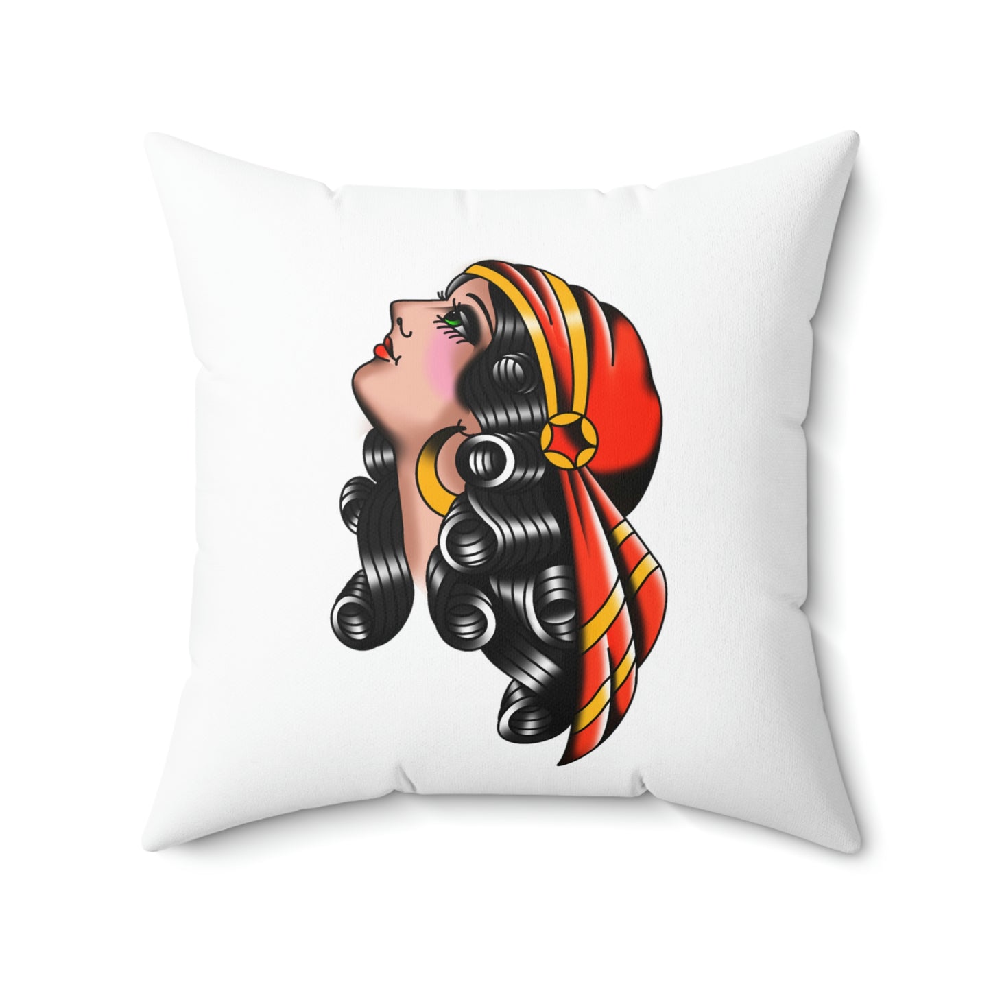 Rosa Card - Gypsy Spun Polyester Square Pillow