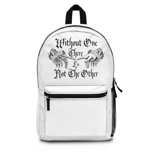 White Without the other Backpack