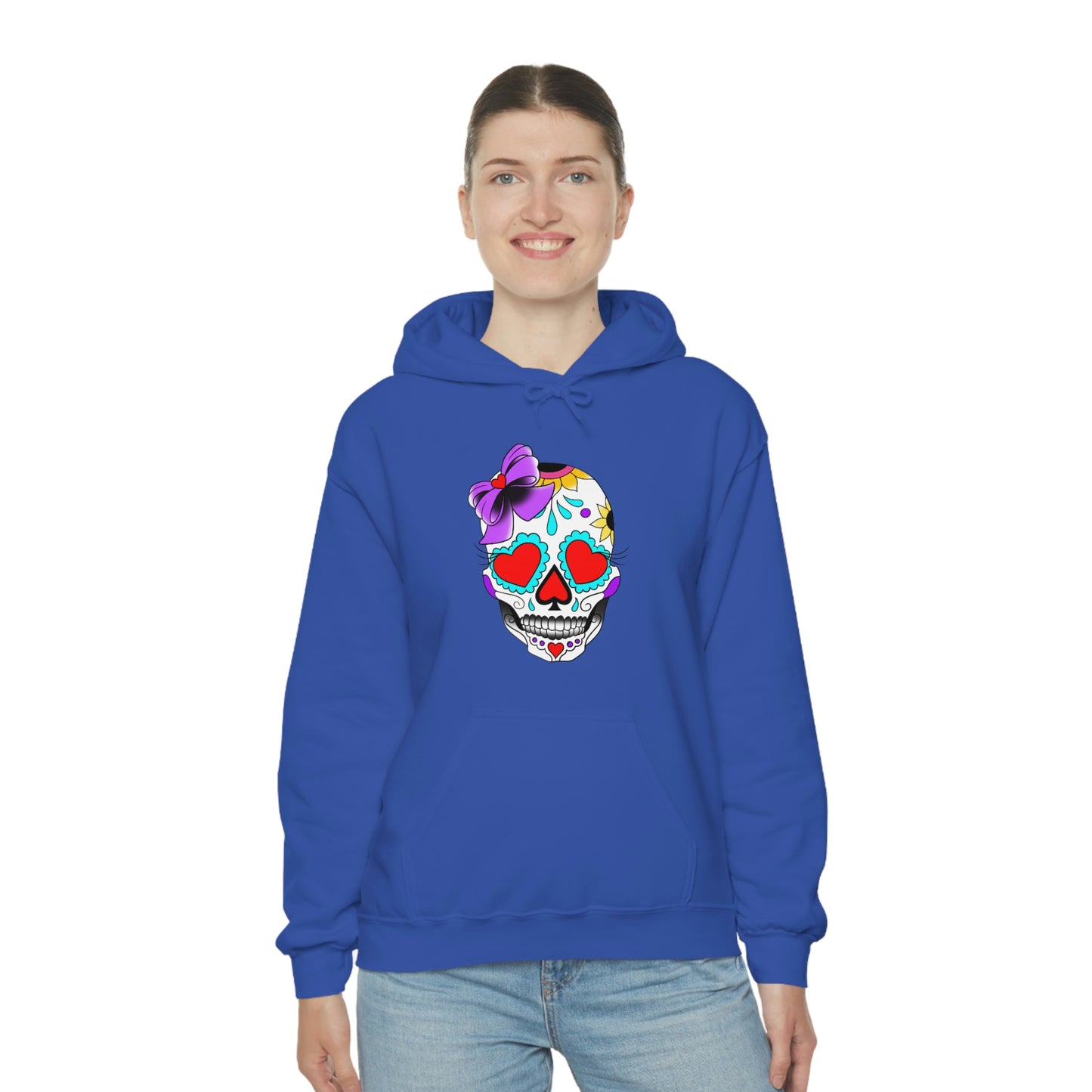 Lady Day of the Dead Unisex Heavy Blend™ Hooded Sweatshirt