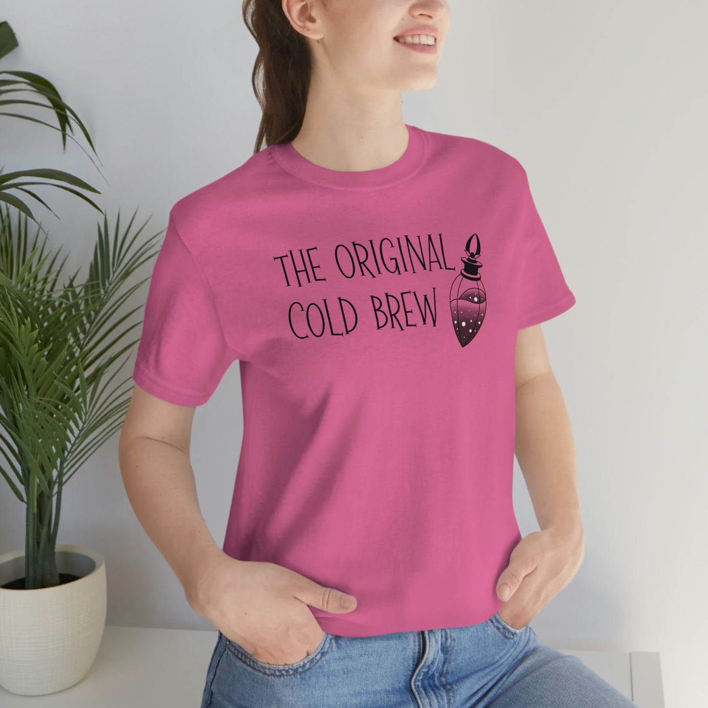 The Original Cold Brew Black Font Unisex Jersey Short Sleeve Tee