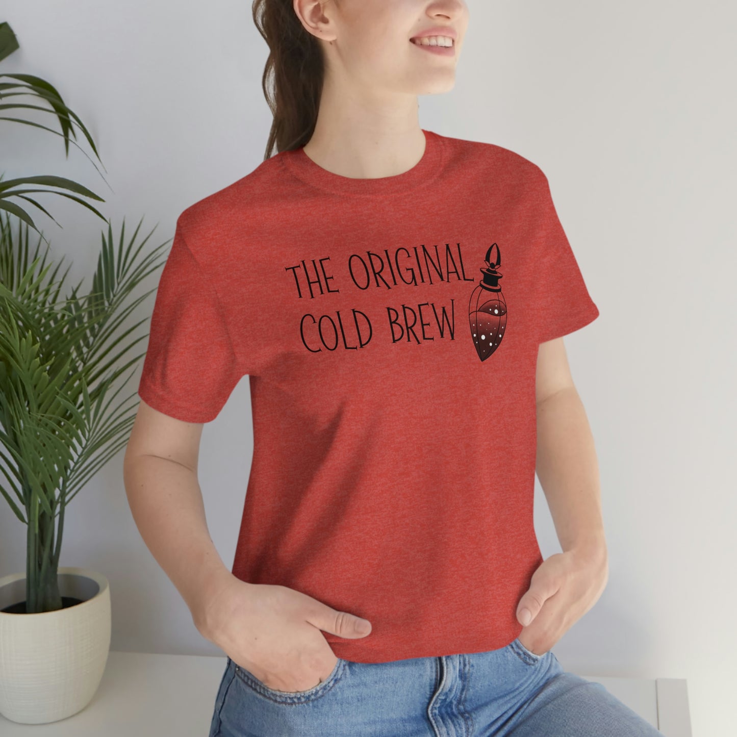 The Original Cold Brew Black Font Unisex Jersey Short Sleeve Tee