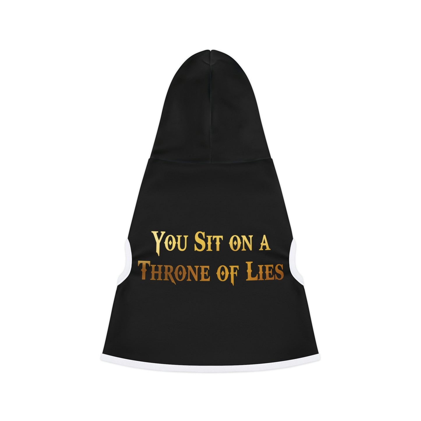 You Sit on A Throne of Lies Black Dog Hoodie