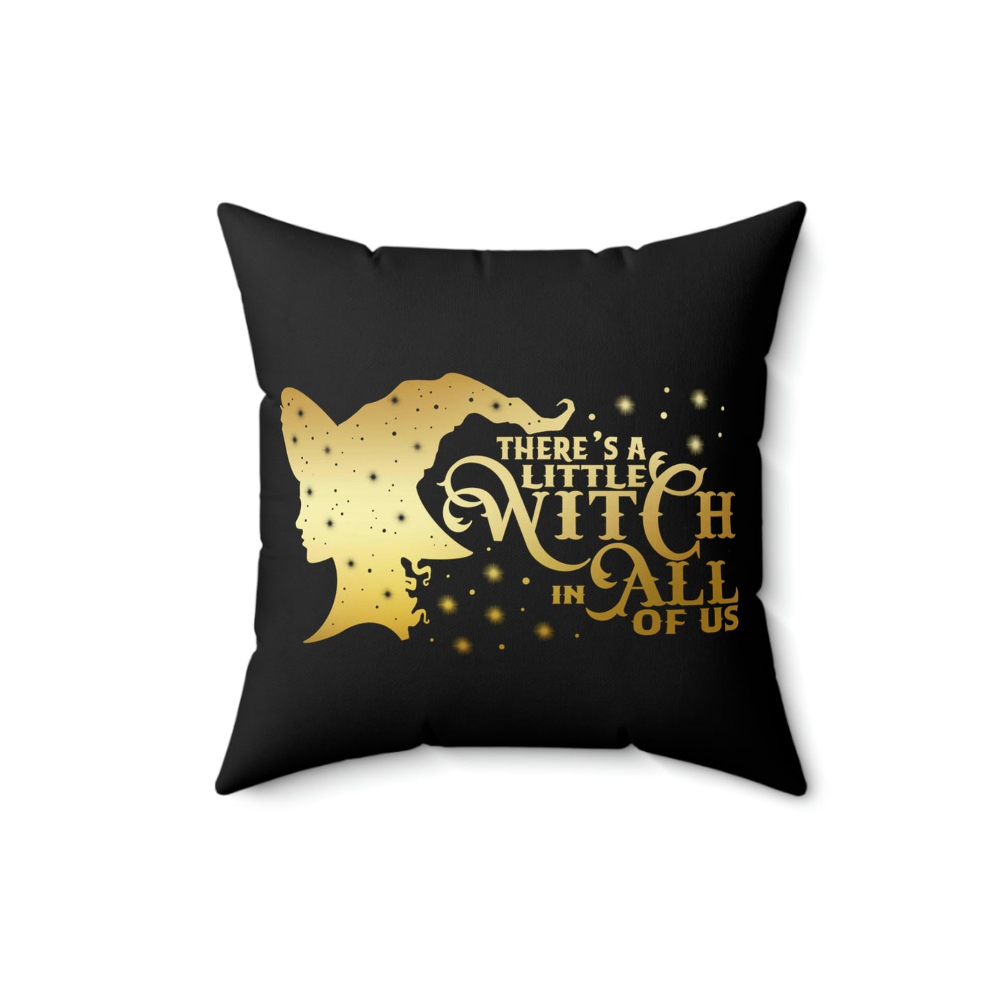 Witch In All of Us-Japanese Spark Spun Polyester Square Pillow