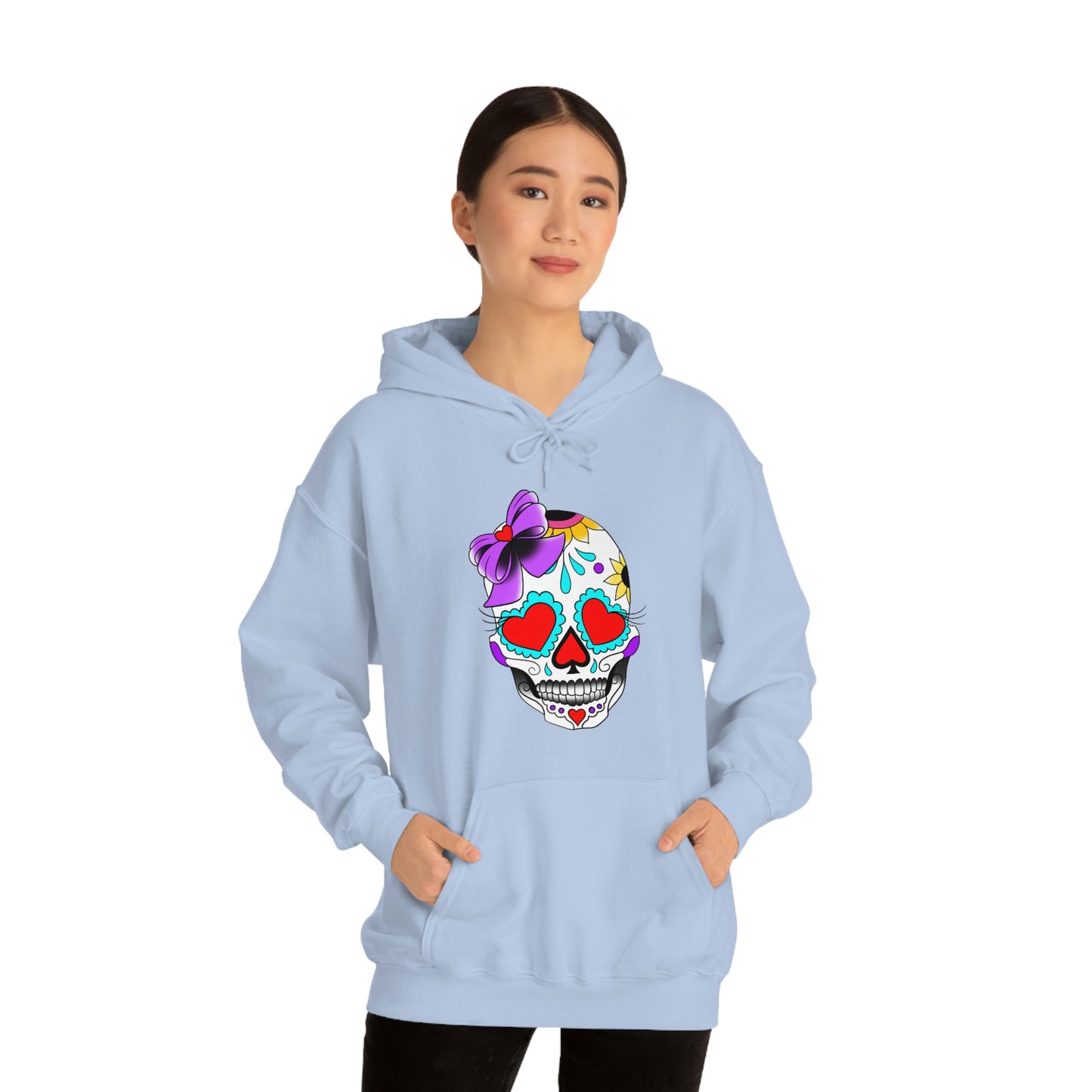 Lady Day of the Dead Unisex Heavy Blend™ Hooded Sweatshirt