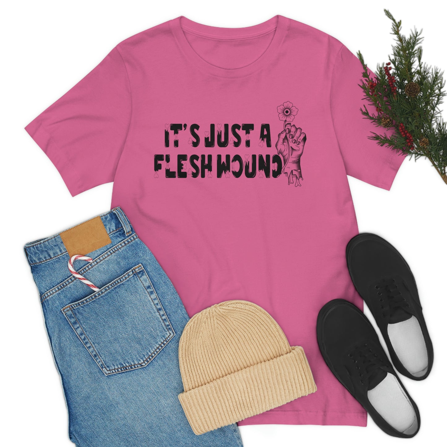 It's Just A Flesh Wound Unisex Jersey Short Sleeve Tee