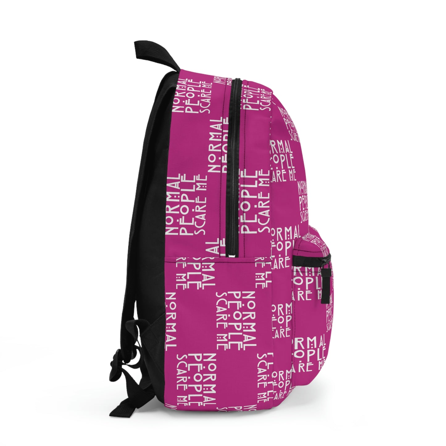 Pink Checkered Normal people Backpack