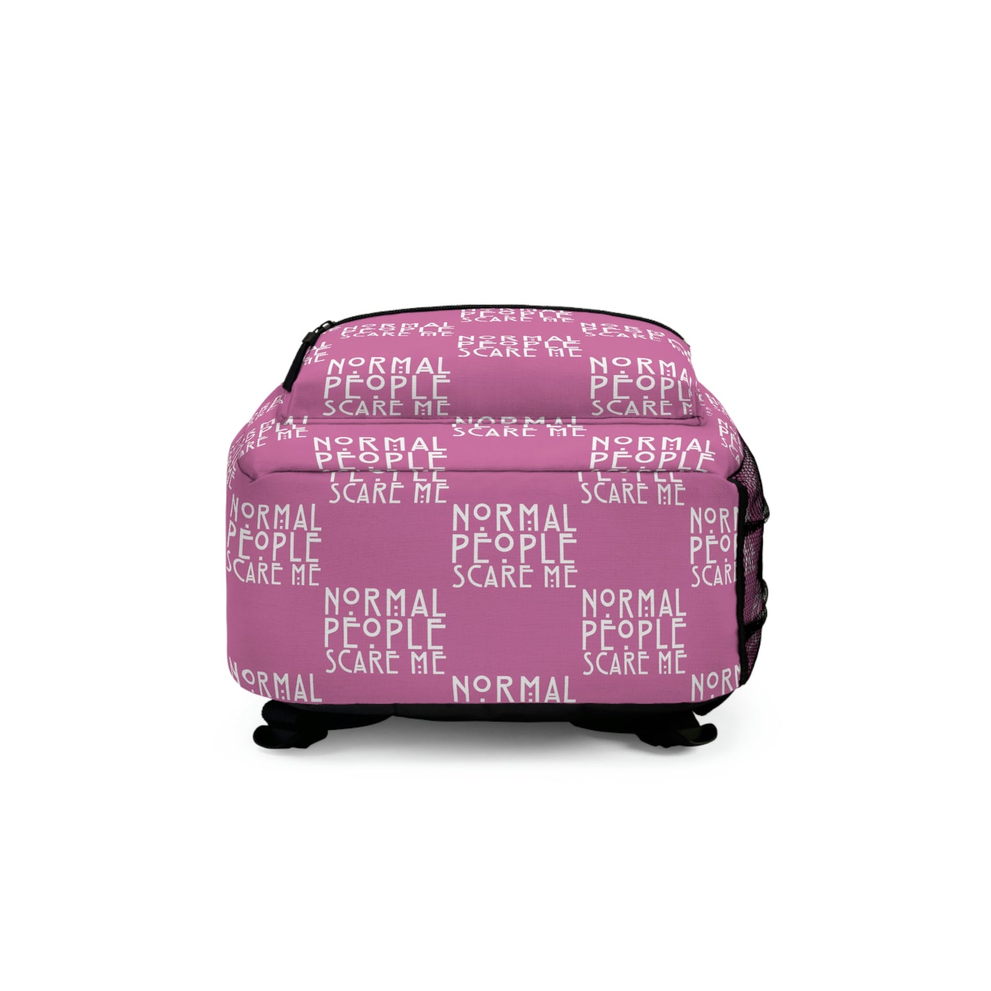 Light Pink Checkered Normal people Backpack