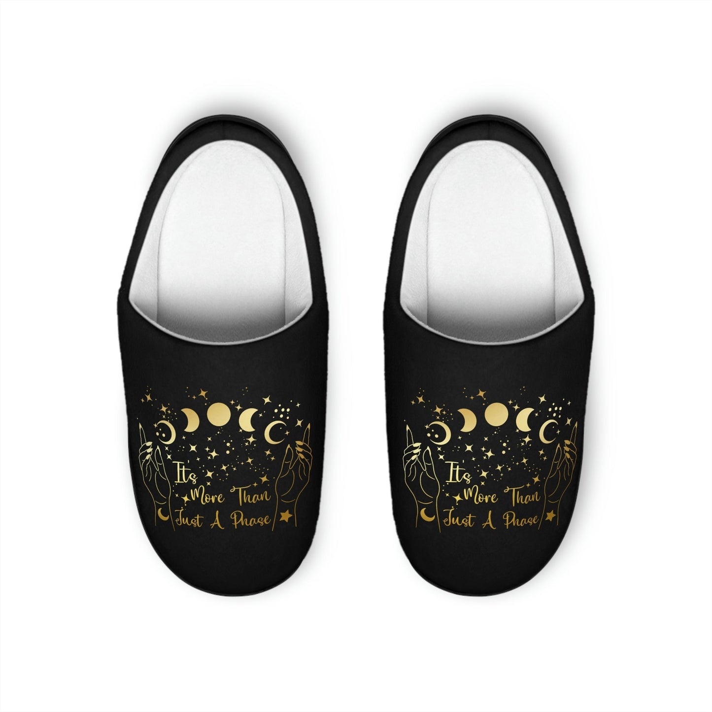 More Than A Phase Black Women's Indoor Slippers