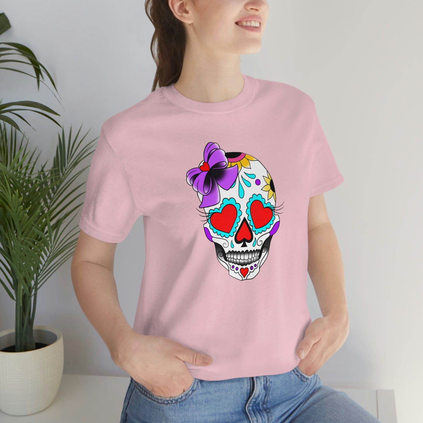 Lady Day of the Dead Unisex Jersey Short Sleeve Tee