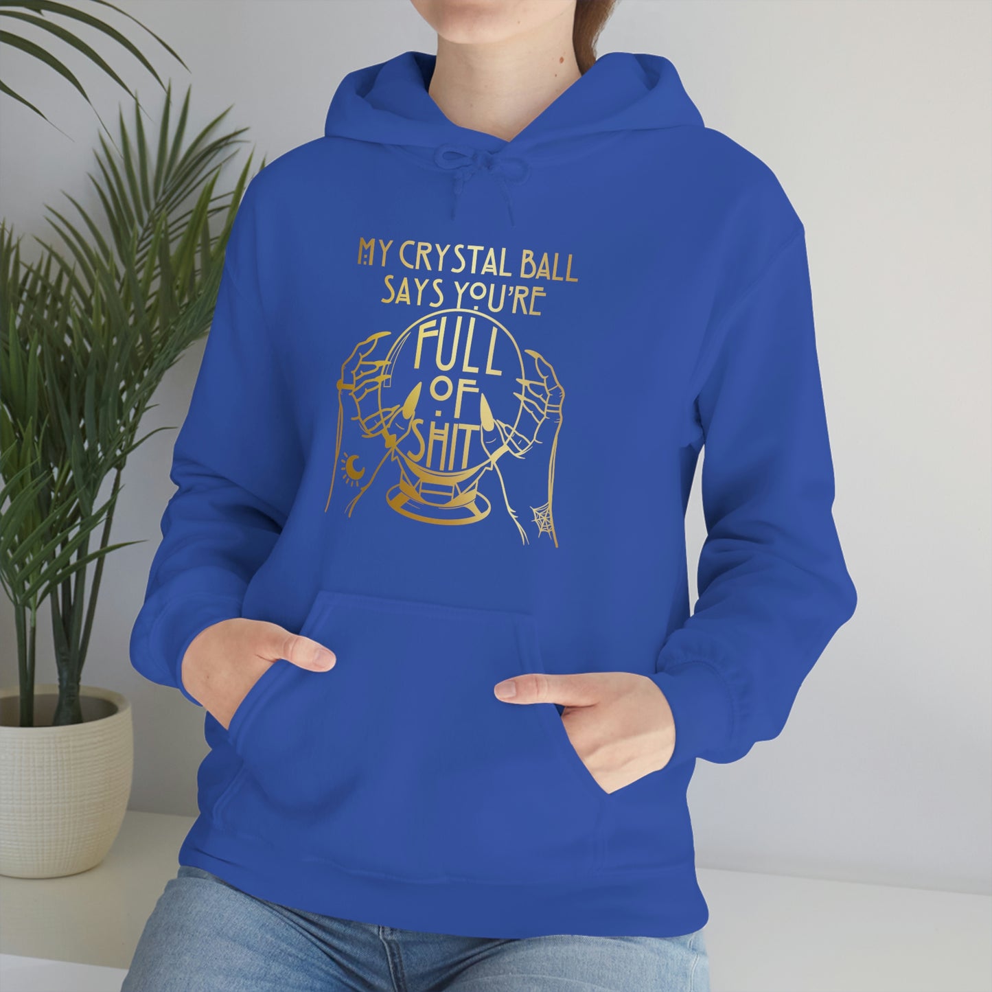 My Crystal Ball Gold Font Unisex Heavy Blend™ Hooded Sweatshirt