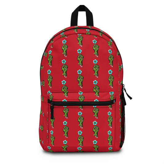 Red Zombie Hand Backpack