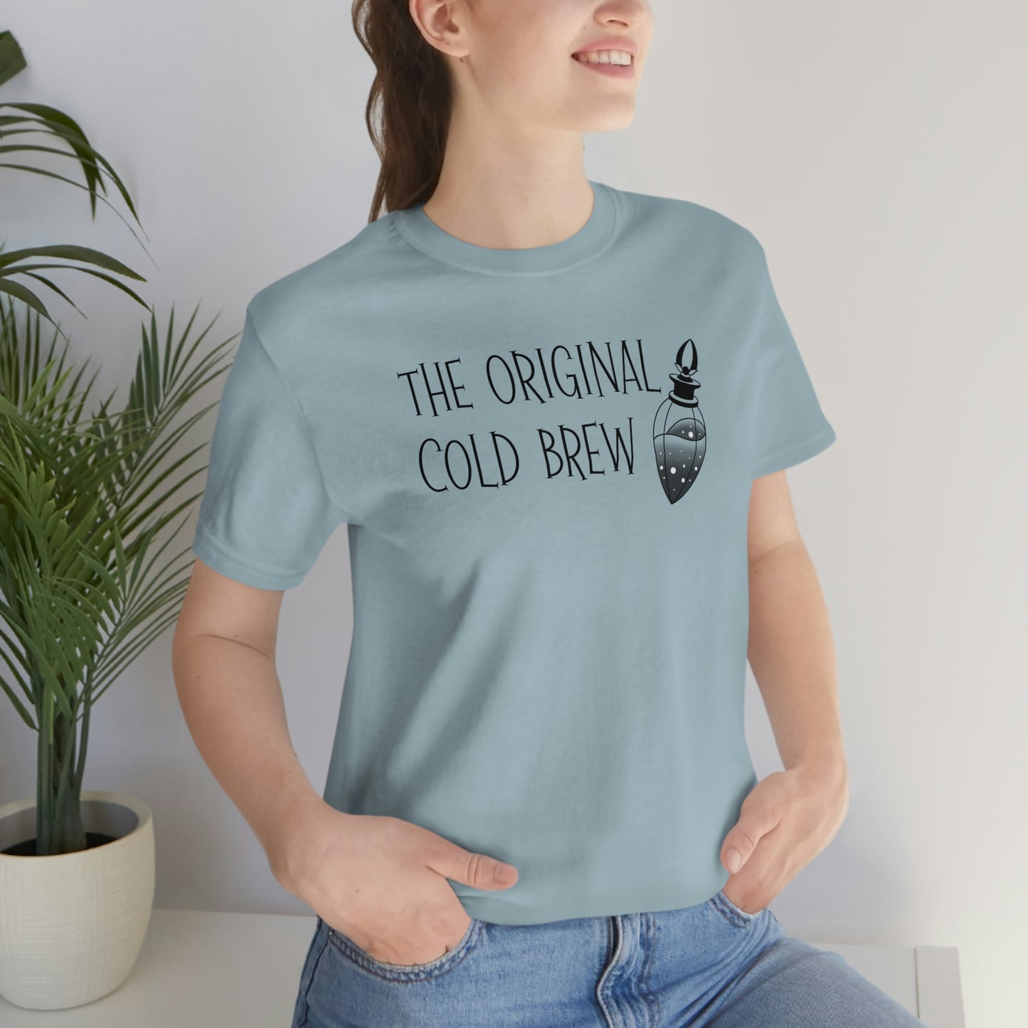 The Original Cold Brew Black Font Unisex Jersey Short Sleeve Tee