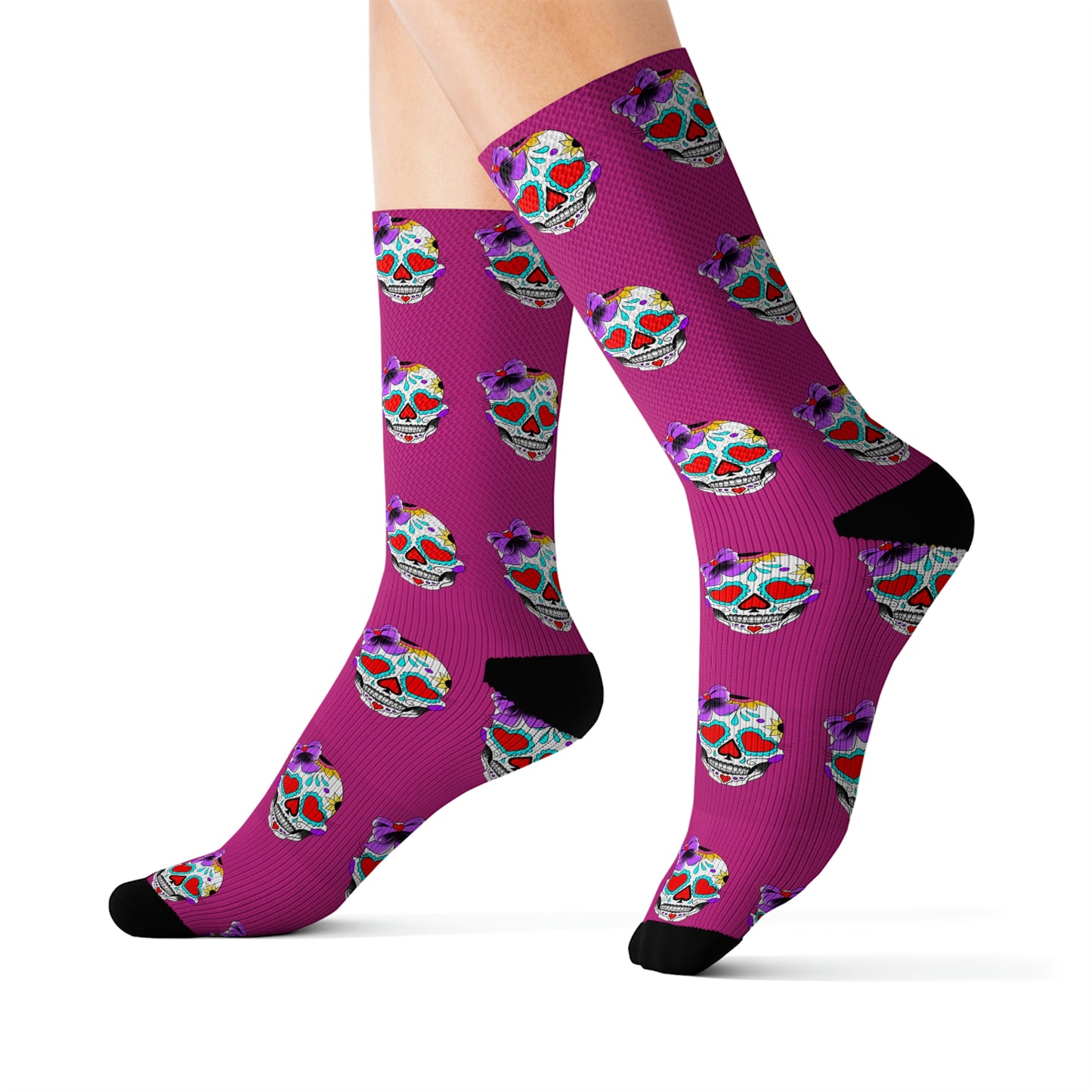 Lady Day of the Dead Sublimation Socks