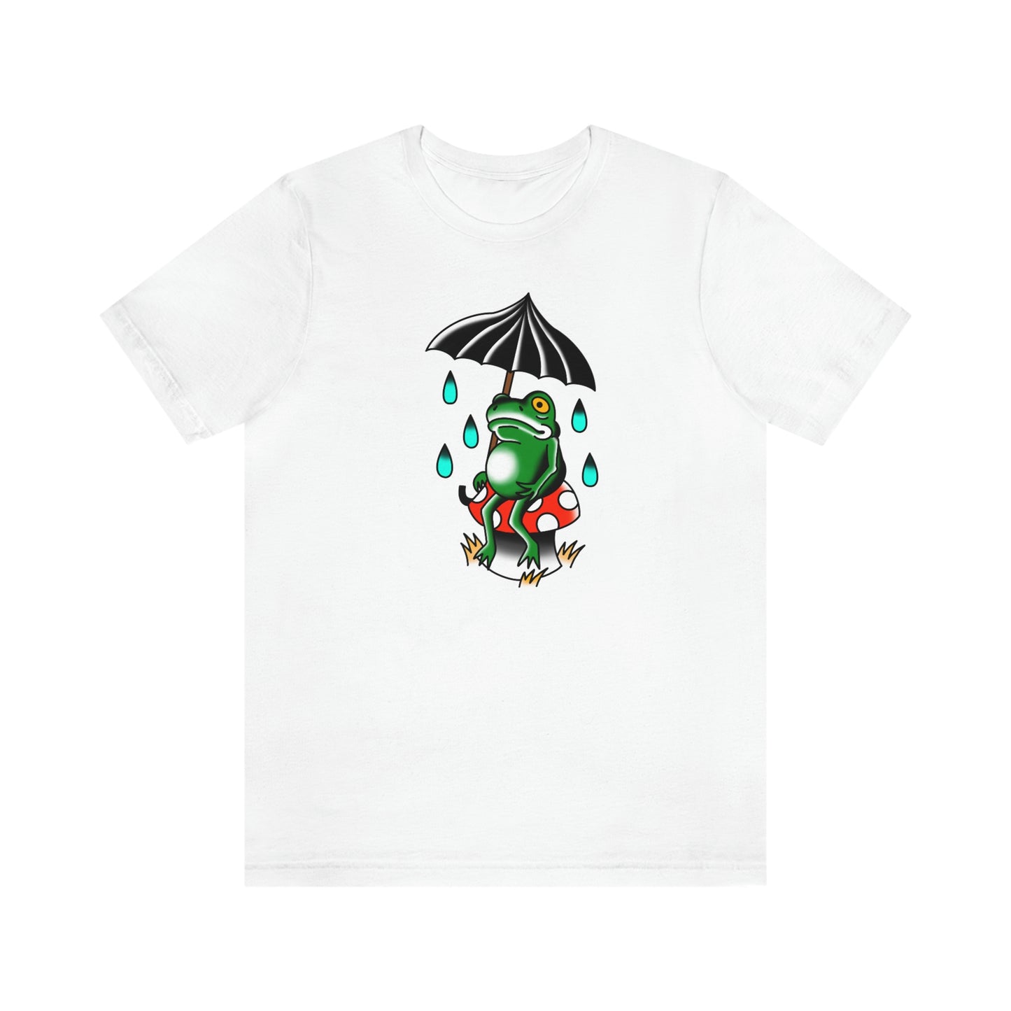 Rainy Day Frog Unisex Jersey Short Sleeve Tee