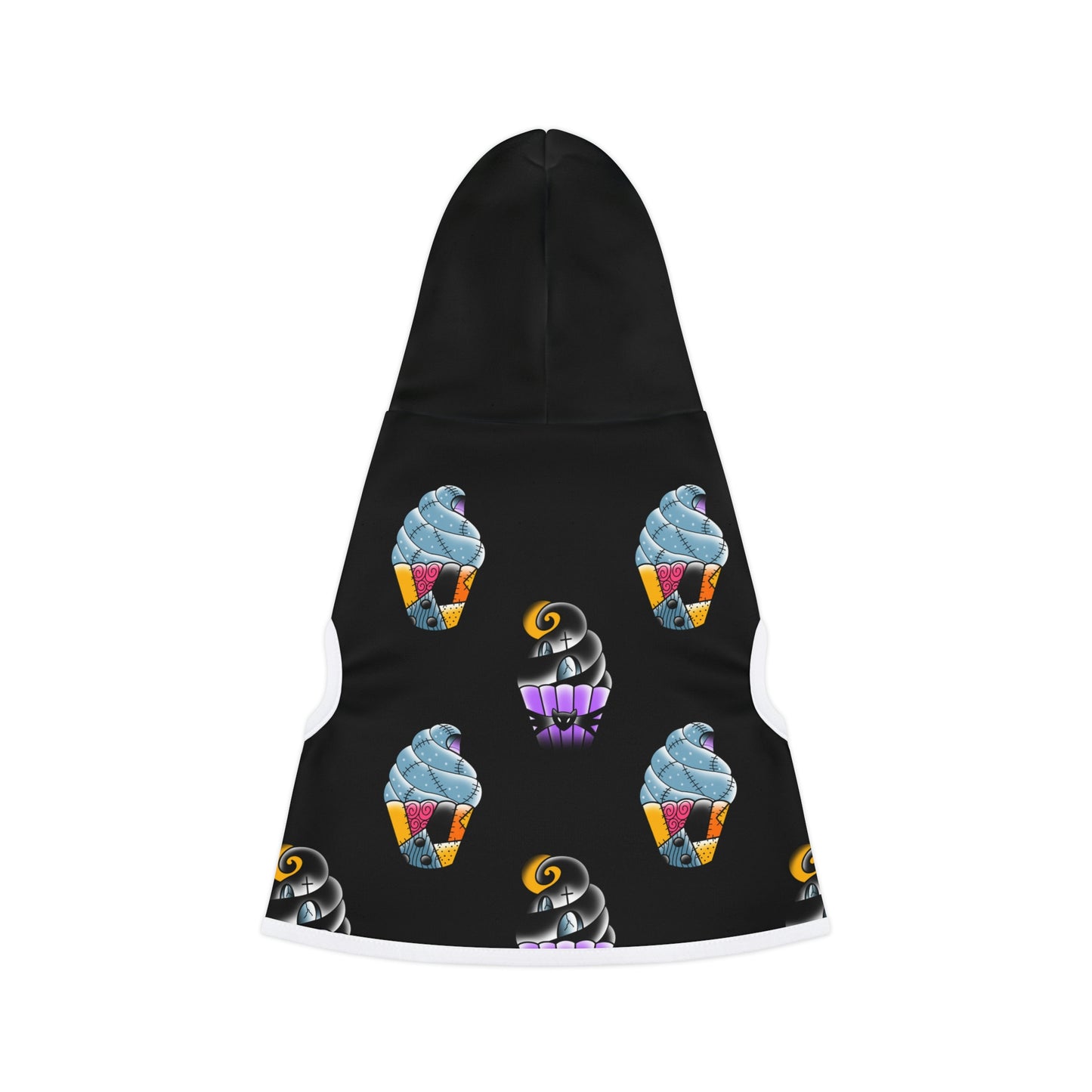 Jack and Sally Cupcake Dog Hoodie