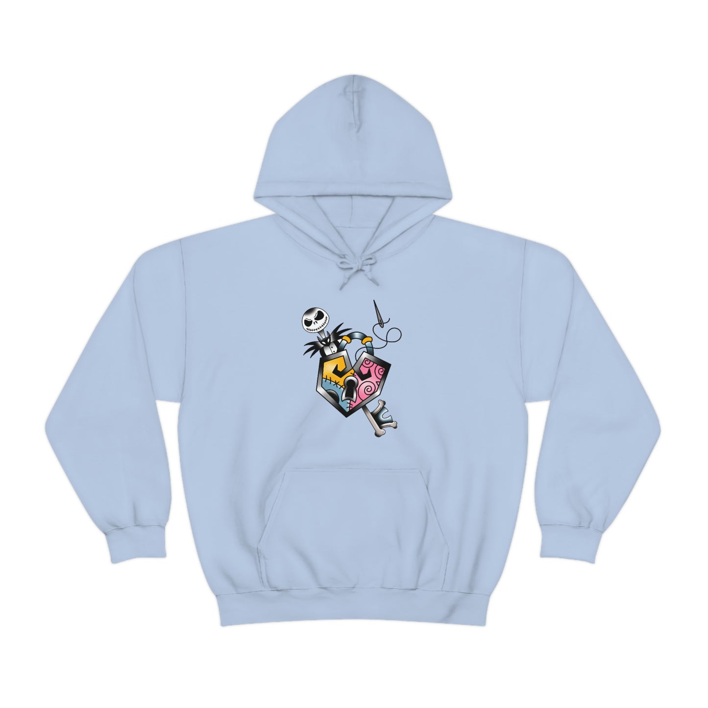 Jack and Sally Lock and Key Unisex Heavy Blend™ Hooded Sweatshirt