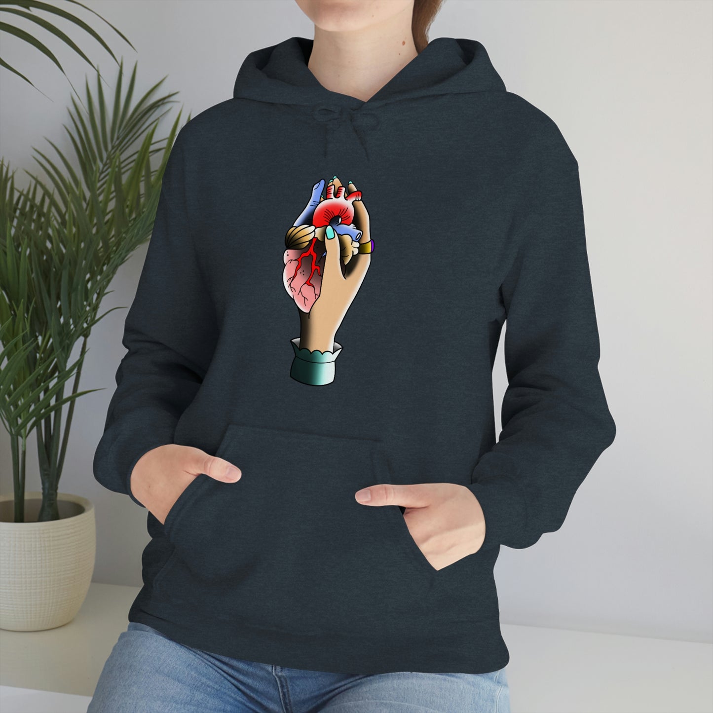 Rip My Heart Out Unisex Heavy Blend™ Hooded Sweatshirt