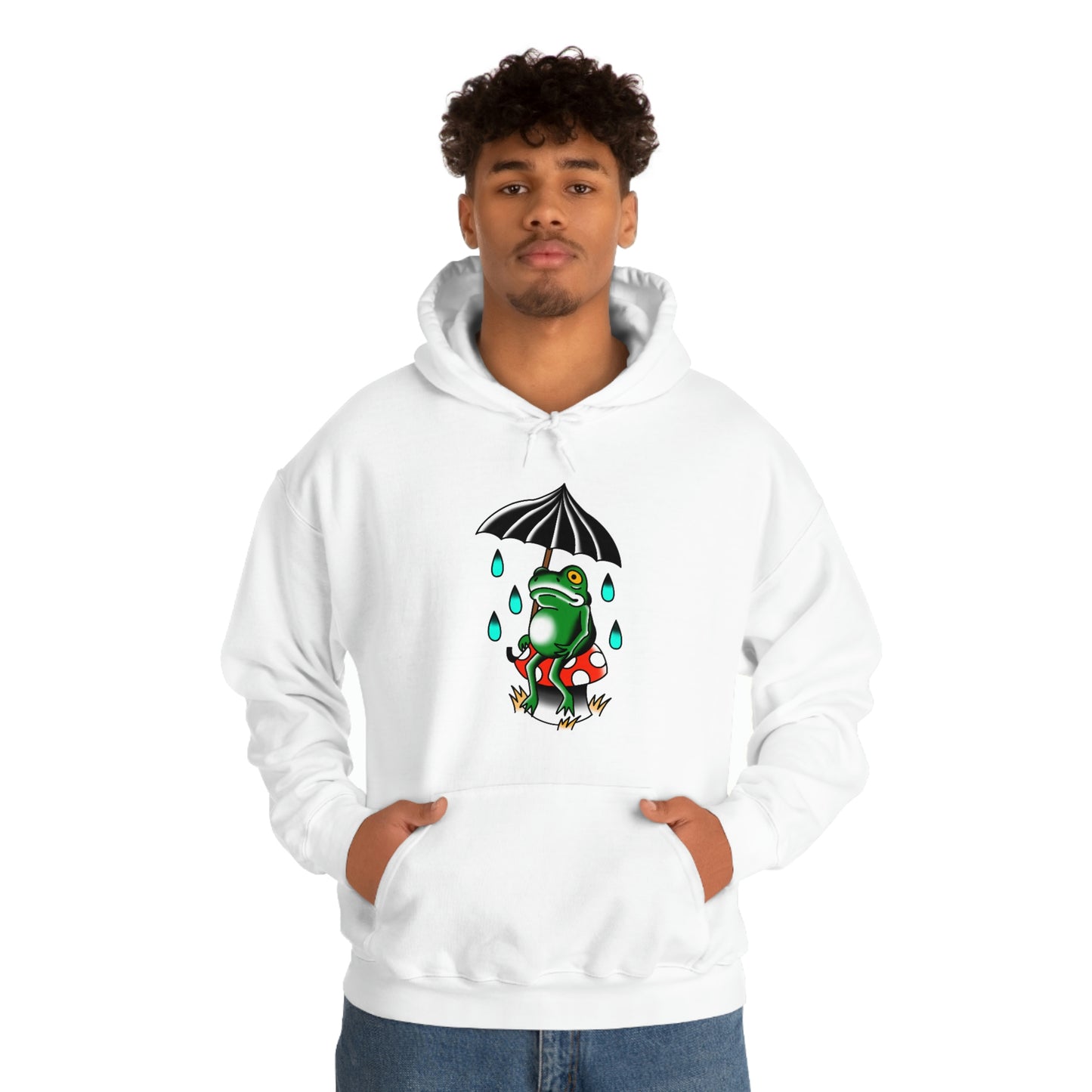 Rainy Day Frog Unisex Heavy Blend™ Hooded Sweatshirt