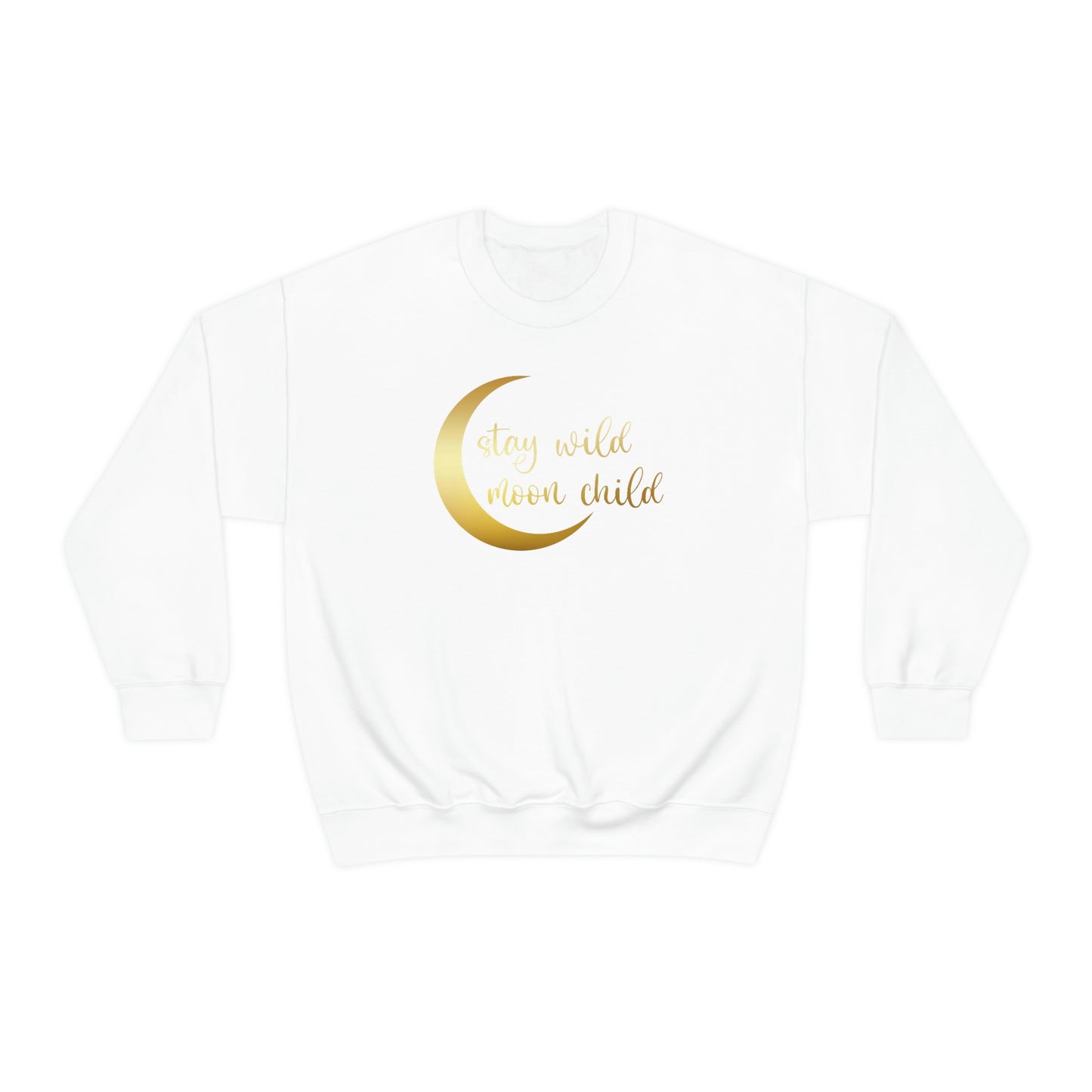 Stay Wild Moon Child Gold unisex heavy blend crewneck sweatshirt