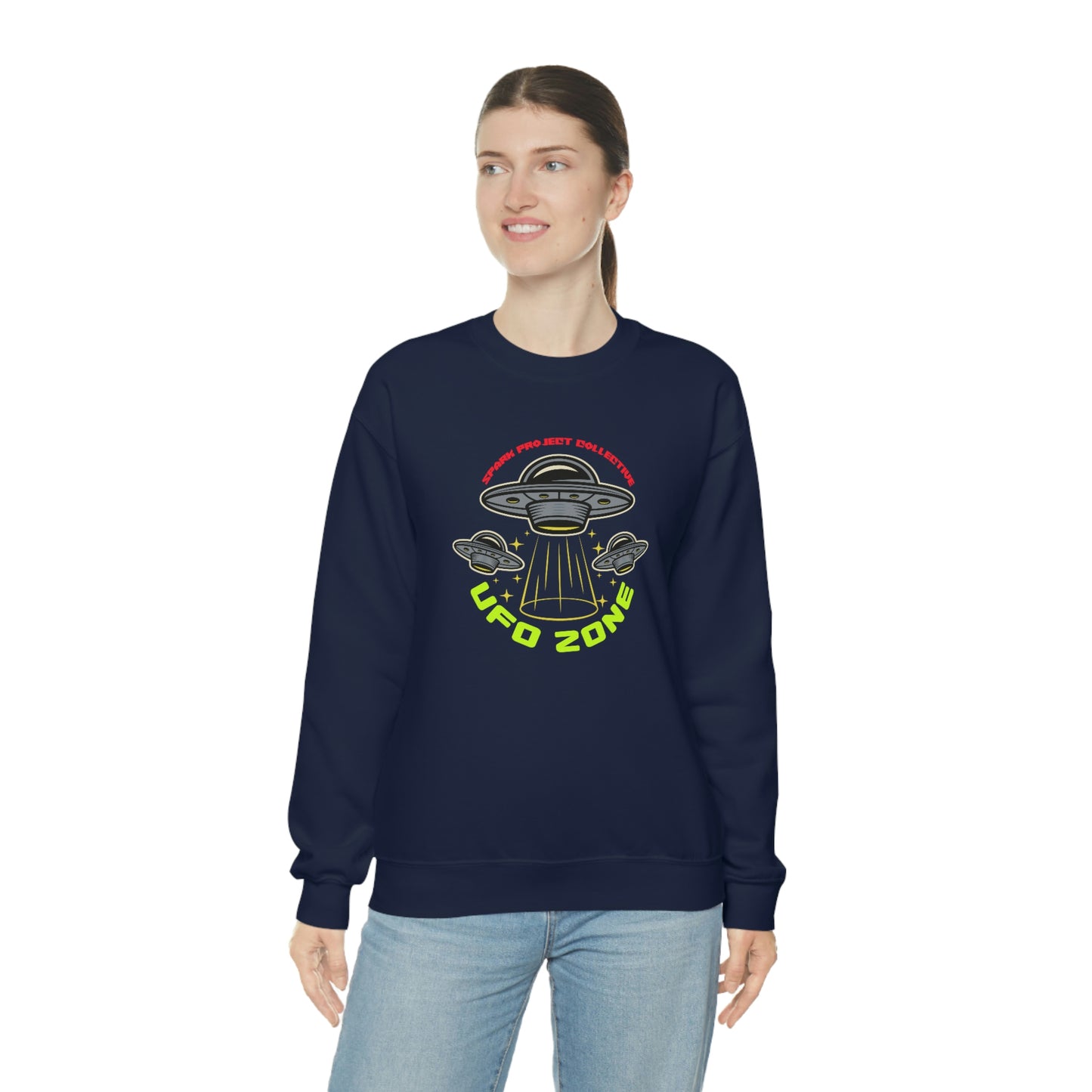 UFO Zone Dark unisex heavy blend crewneck sweatshirt