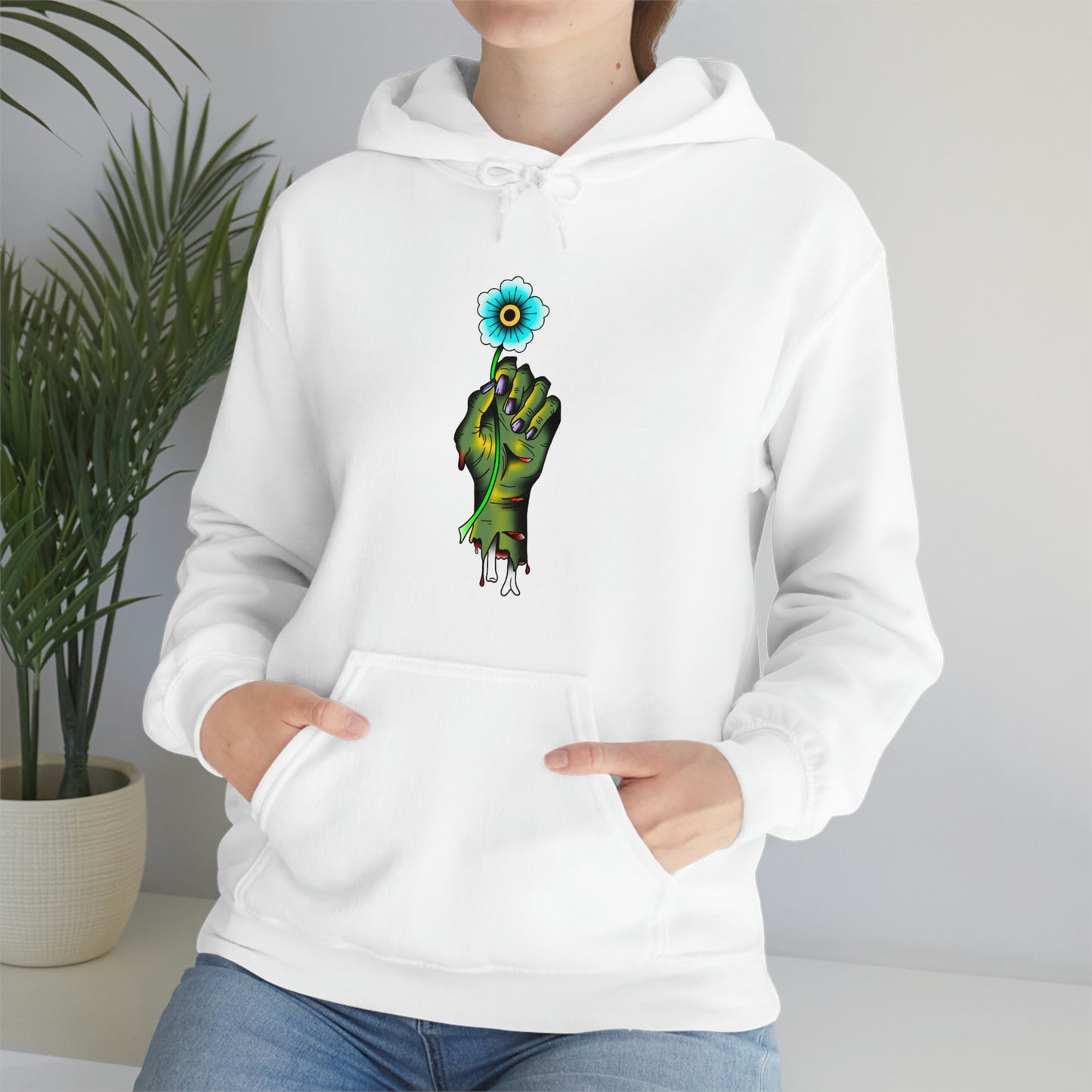 Zombie Flower Unisex Heavy Blend™ Hooded Sweatshirt