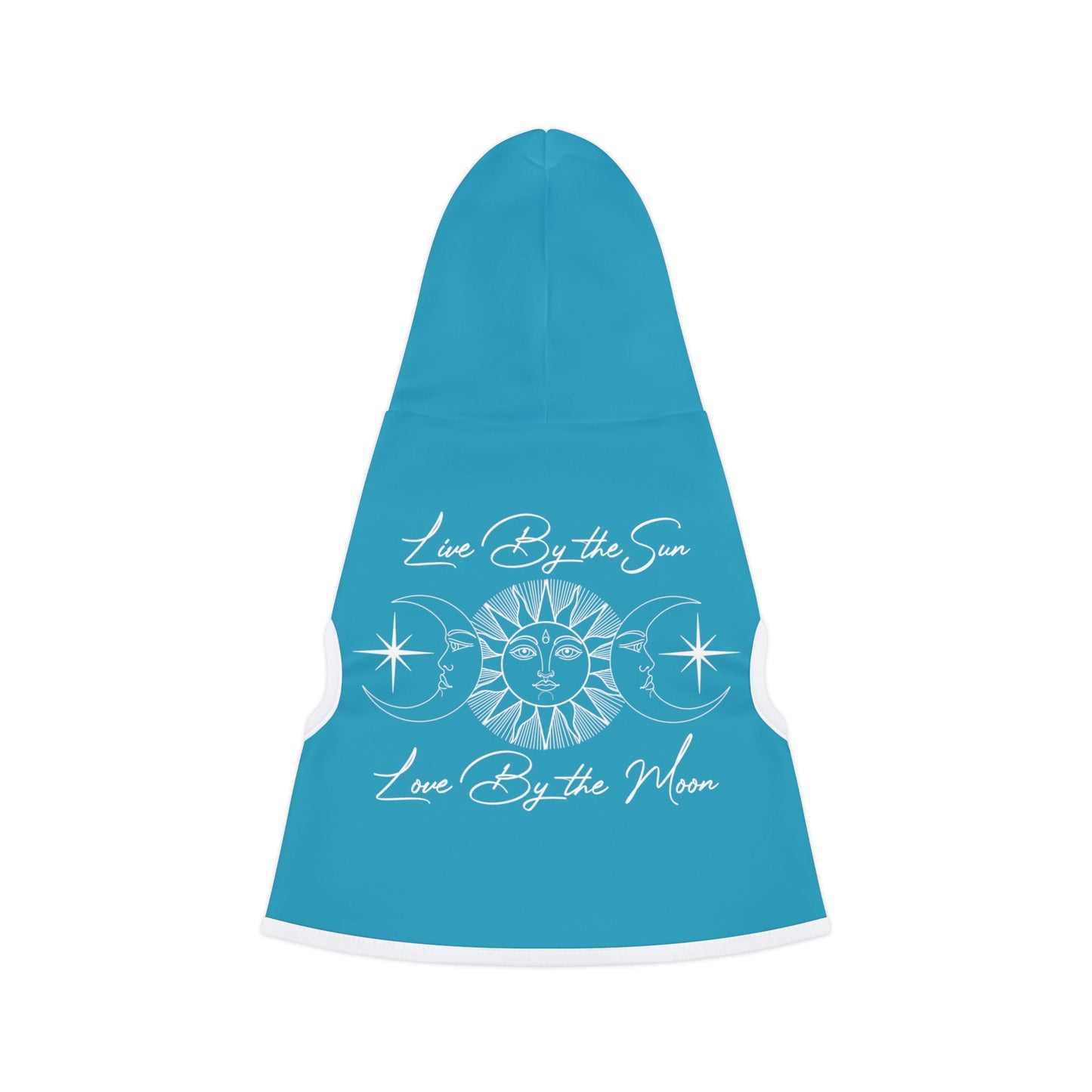 Sun and Moon Light Blue Doggy Hoodie