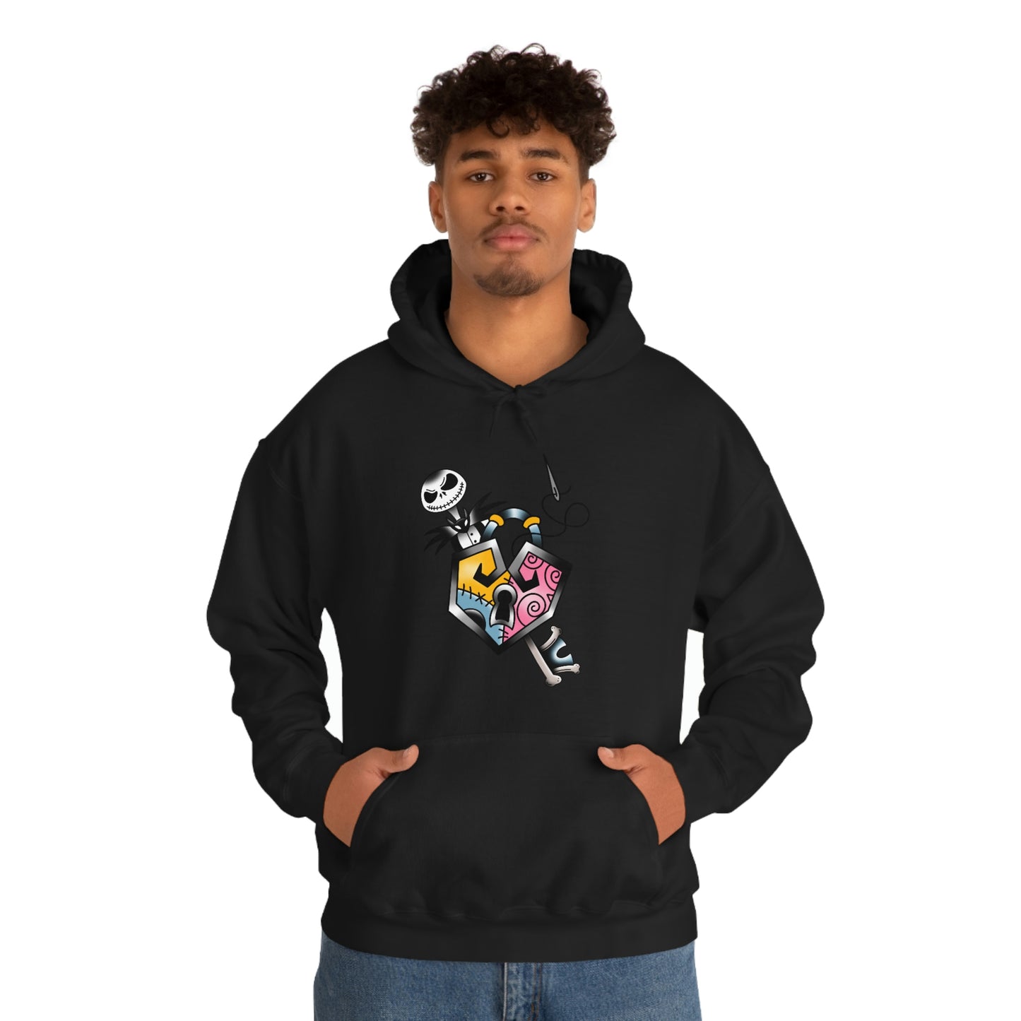 Jack and Sally Lock and Key Unisex Heavy Blend™ Hooded Sweatshirt