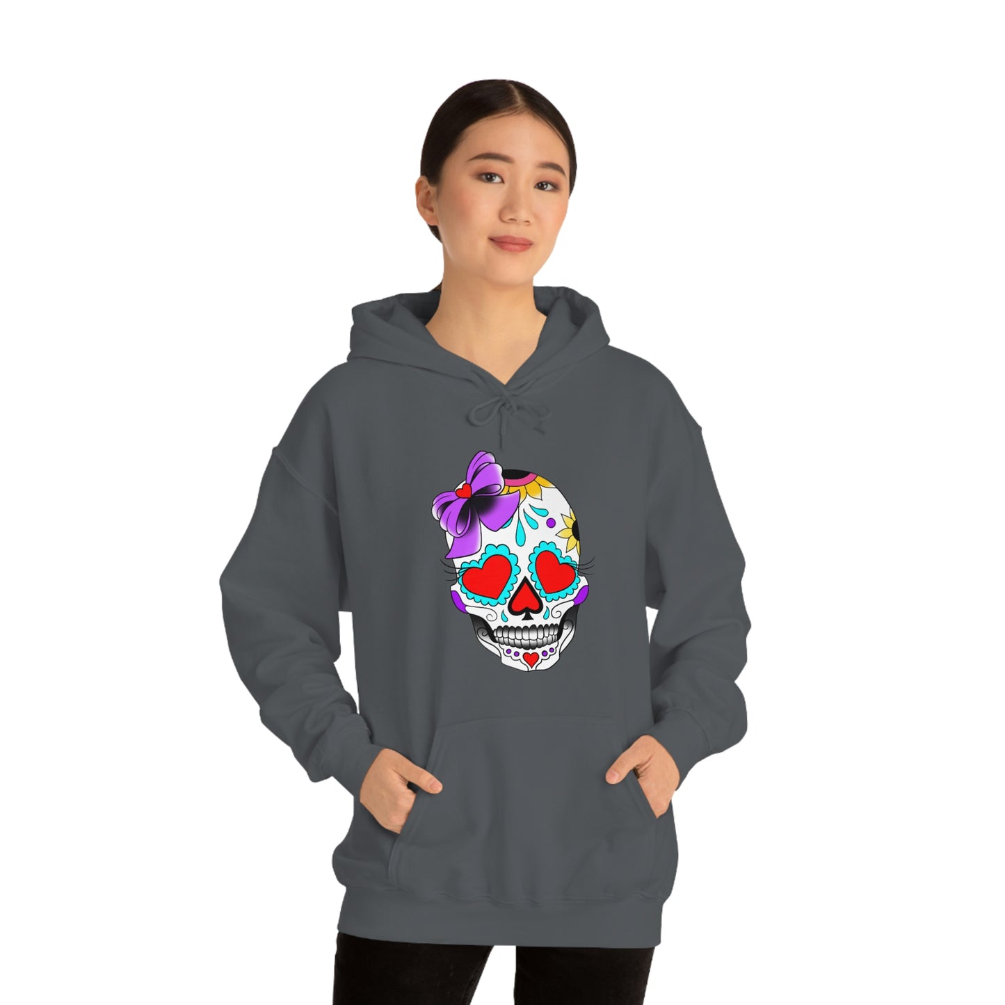 Lady Day of the Dead Unisex Heavy Blend™ Hooded Sweatshirt