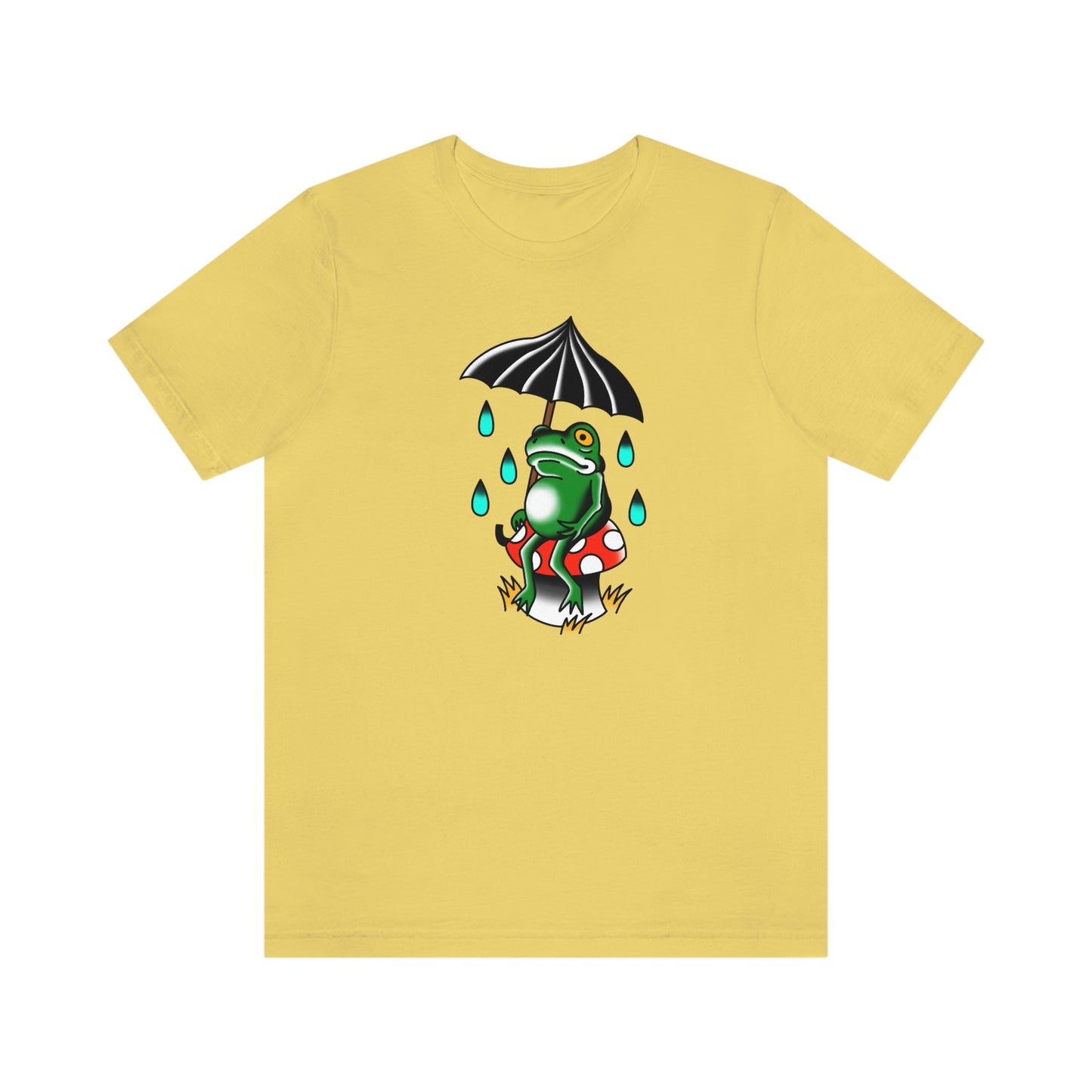 Rainy Day Frog Unisex Jersey Short Sleeve Tee