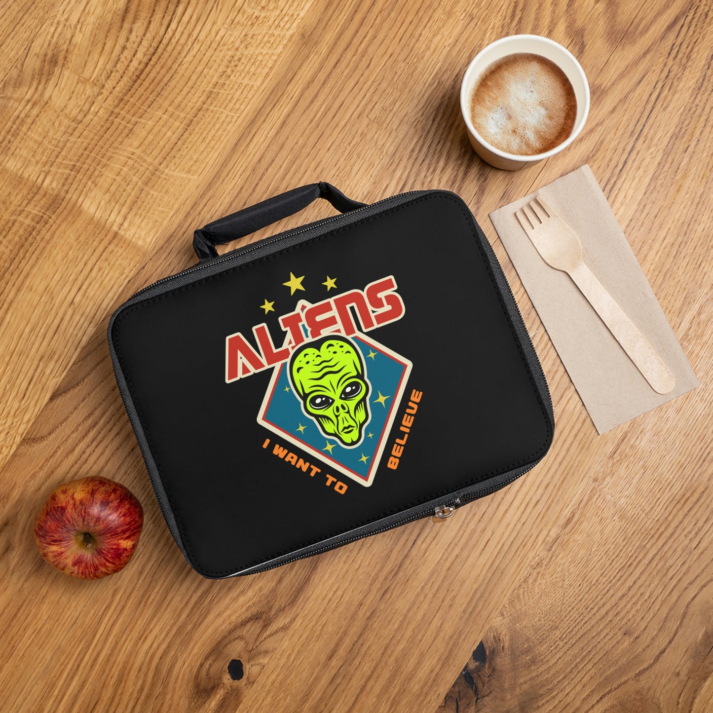 Aliens I Want to Believe Lunch Bag