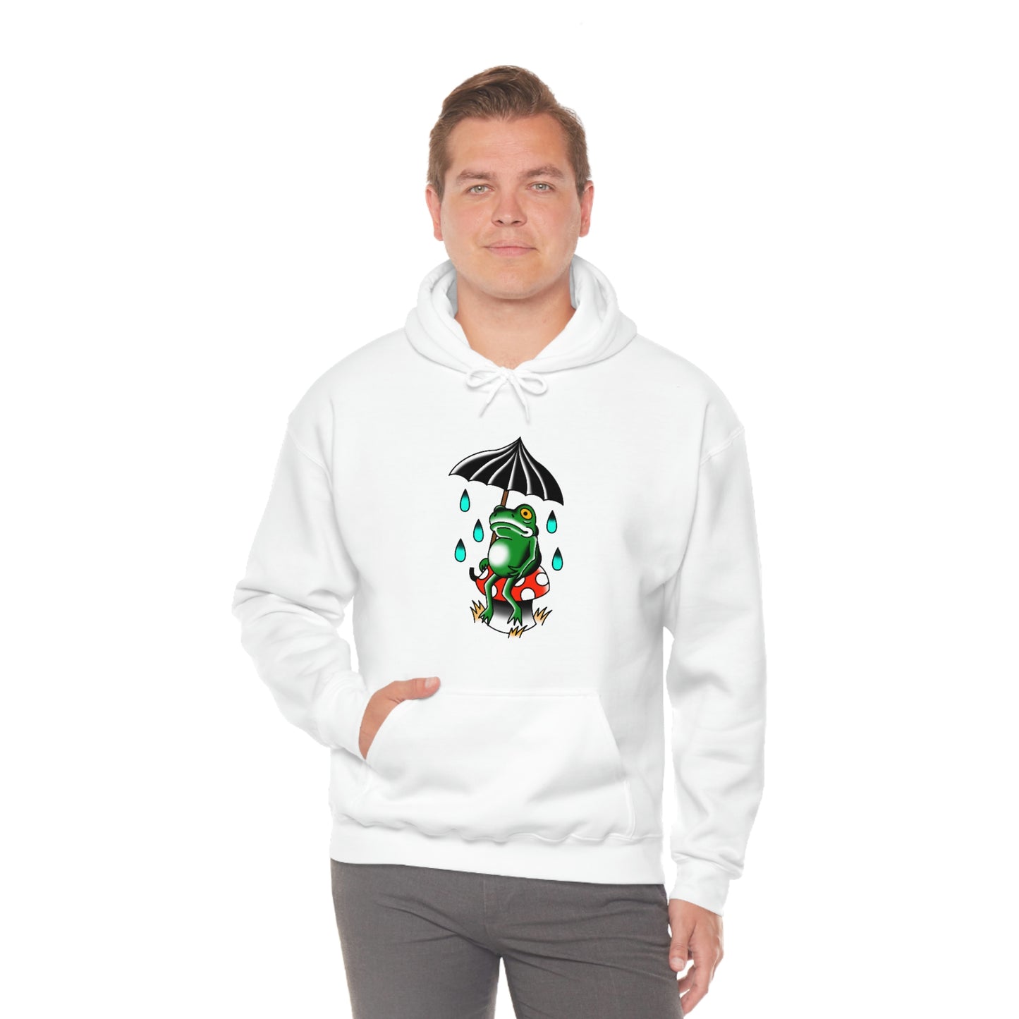 Rainy Day Frog Unisex Heavy Blend™ Hooded Sweatshirt