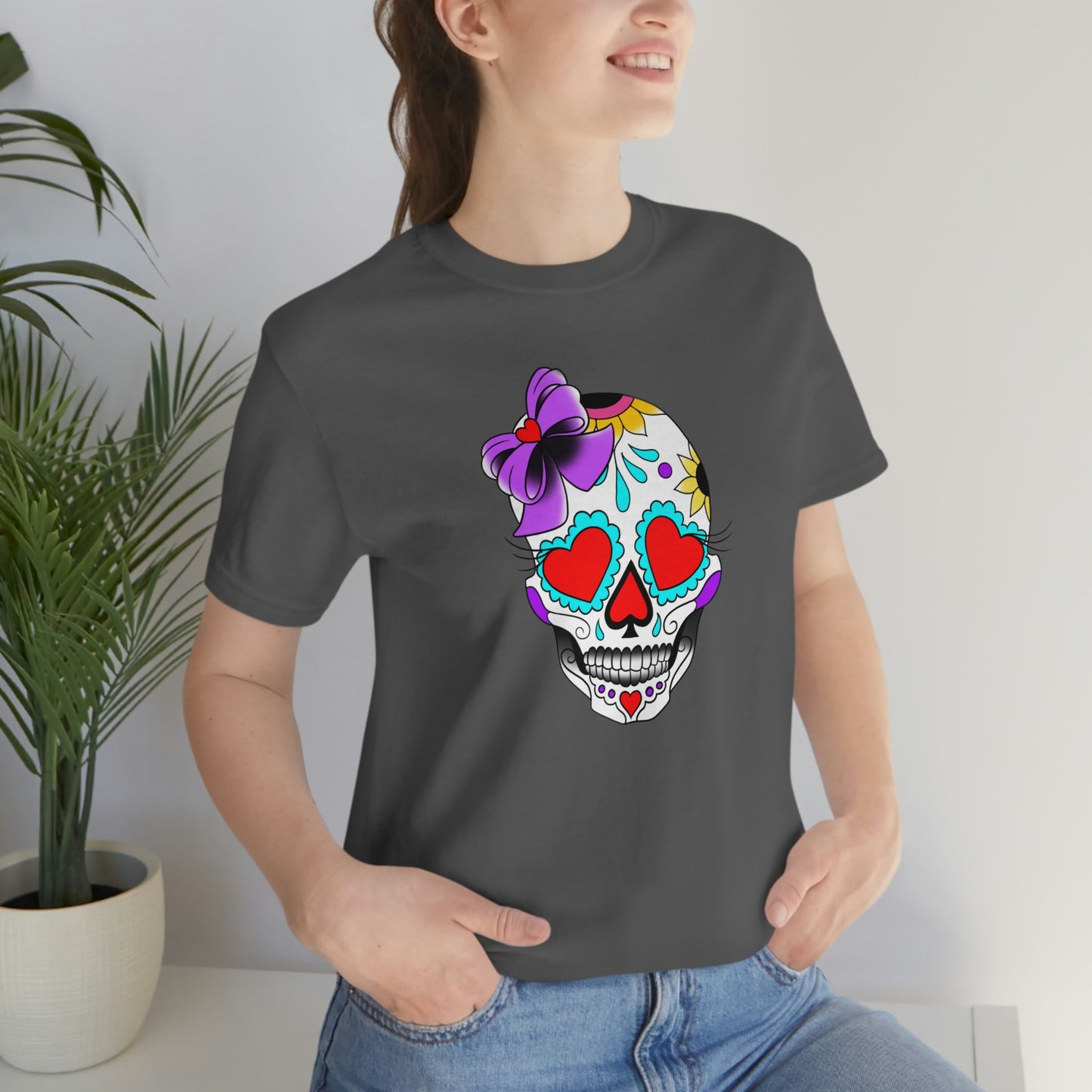 Lady Day of the Dead Unisex Jersey Short Sleeve Tee