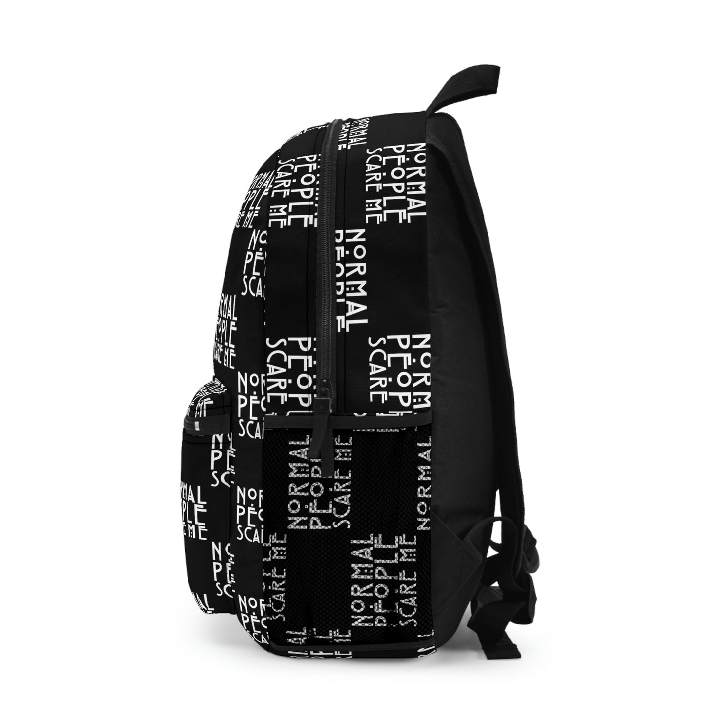 Black Checkered Normal people Backpack